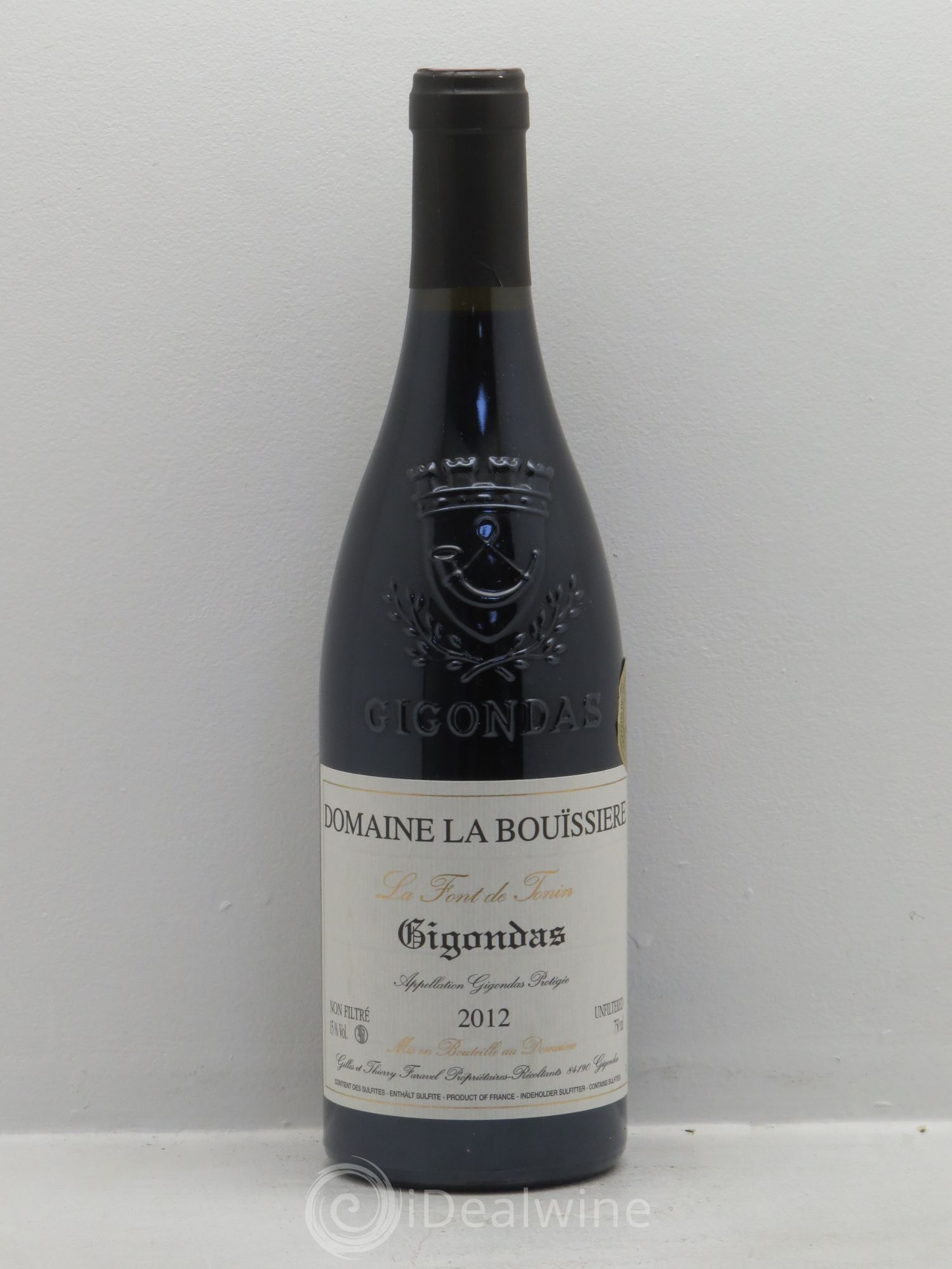 Gigondas La Font de Tonin La Bouïssière 2012 - Lot de 1 bouteille - 0