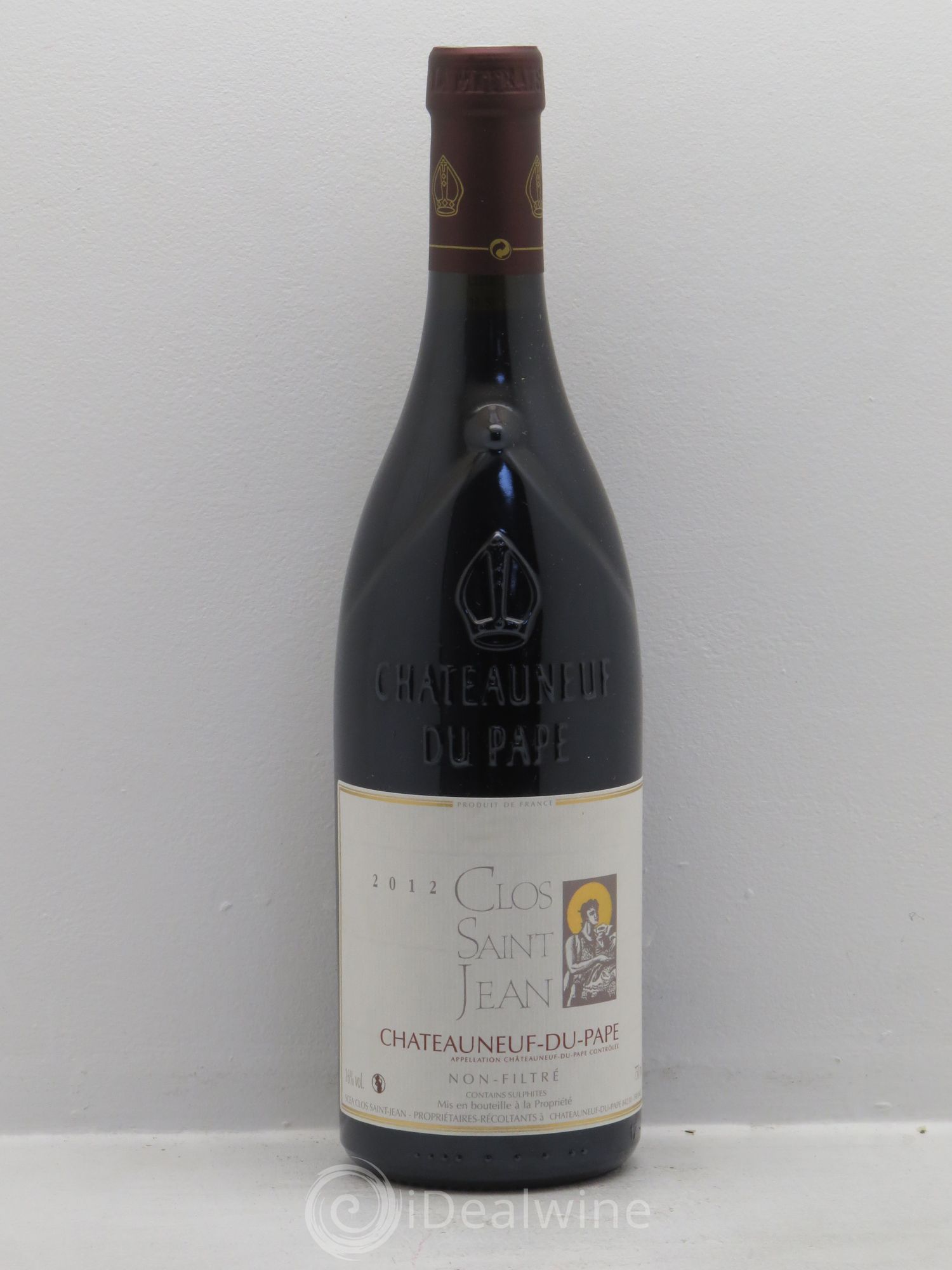 Châteauneuf-du-Pape Clos Saint-Jean Pascal et Vincent Maurel 2012 - Lot de 1 bouteille - 0