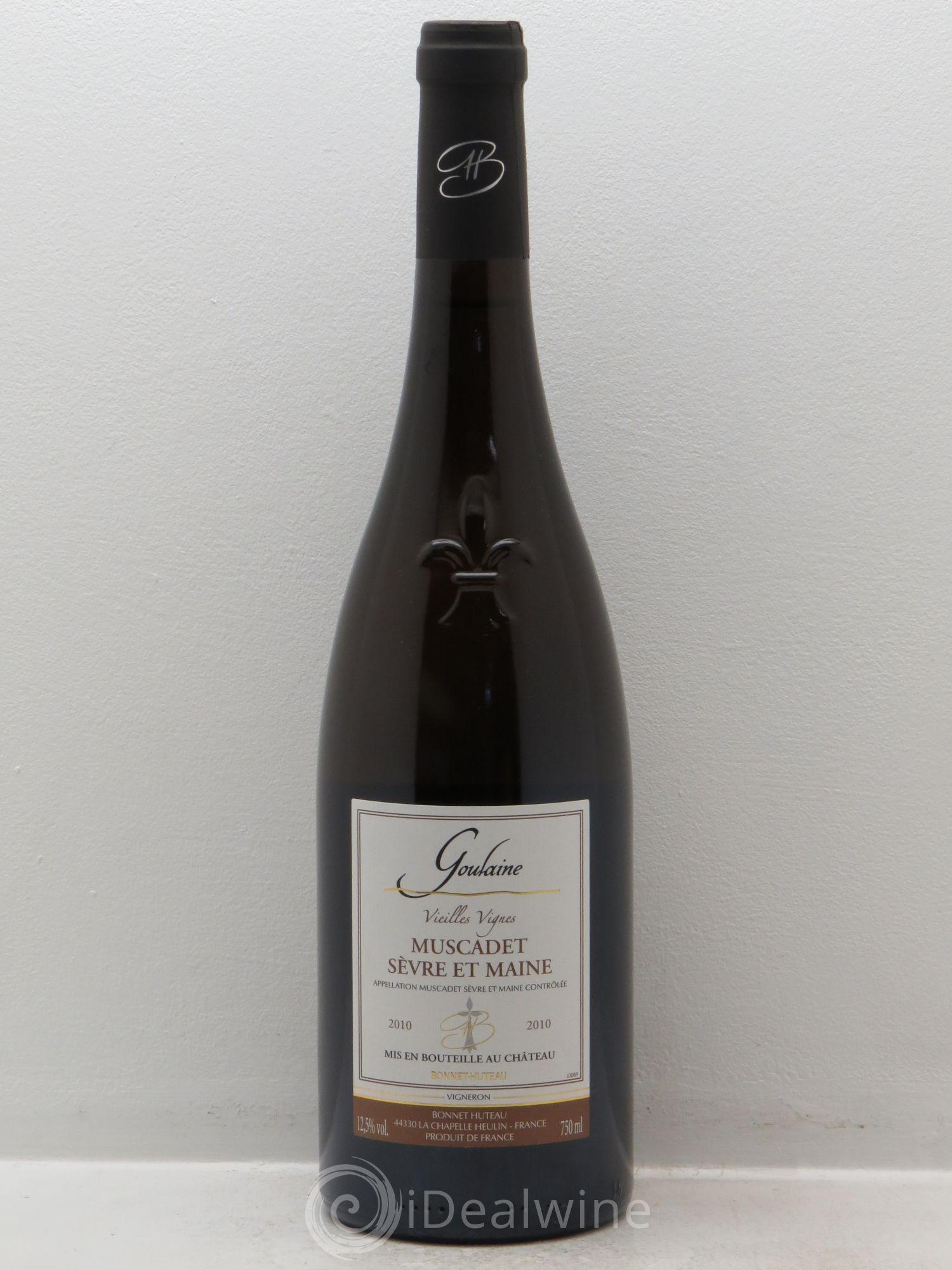 Muscadet-Sèvre-et-Maine sur lie Goulaine Bonnet-Huteau 2010 - Lot de 1 bouteille - 0