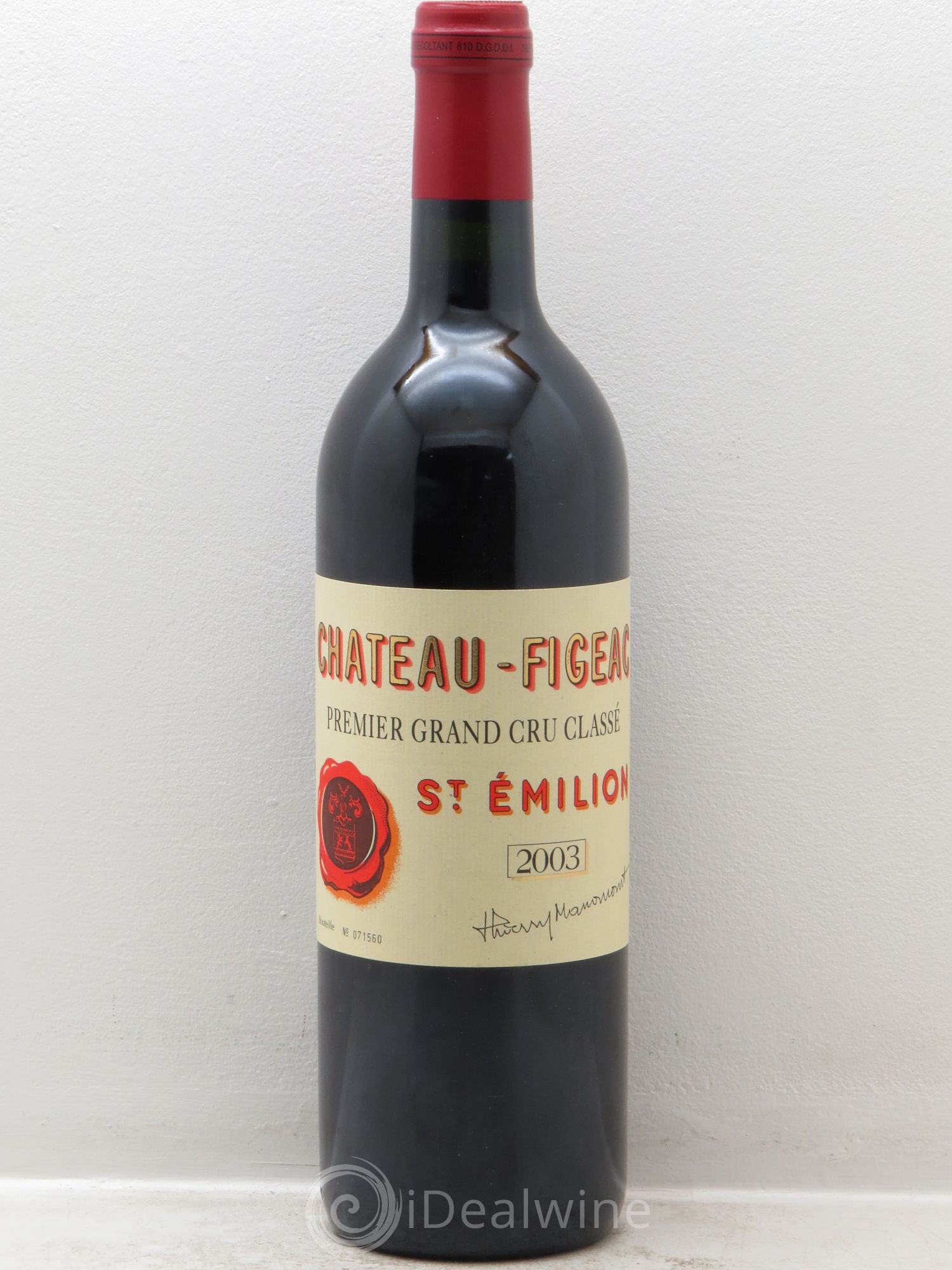 Château Figeac 1er Grand Cru Classé A 2003 - Lot de 12 bouteilles - 0