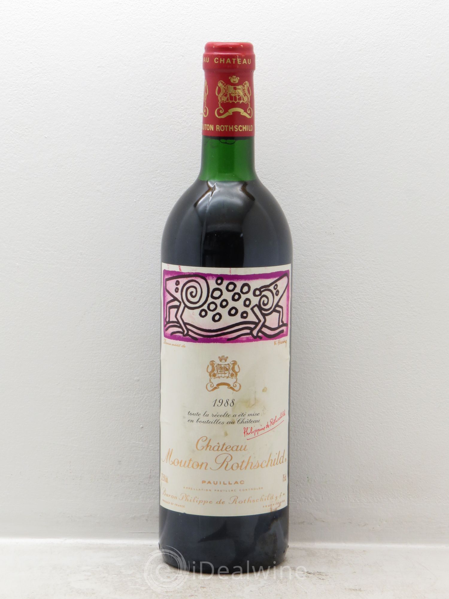 Château Mouton Rothschild 1er Grand Cru Classé 1988 - Lot de 1 bouteille - 0