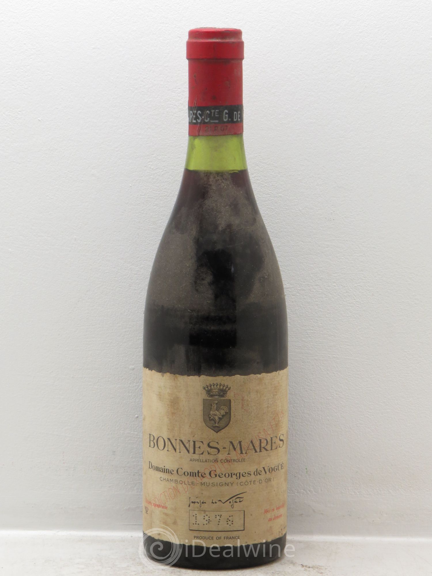 Bonnes-Mares Grand Cru Comte Georges de Vogüé 1976 - Lot de 1 bouteille - 0