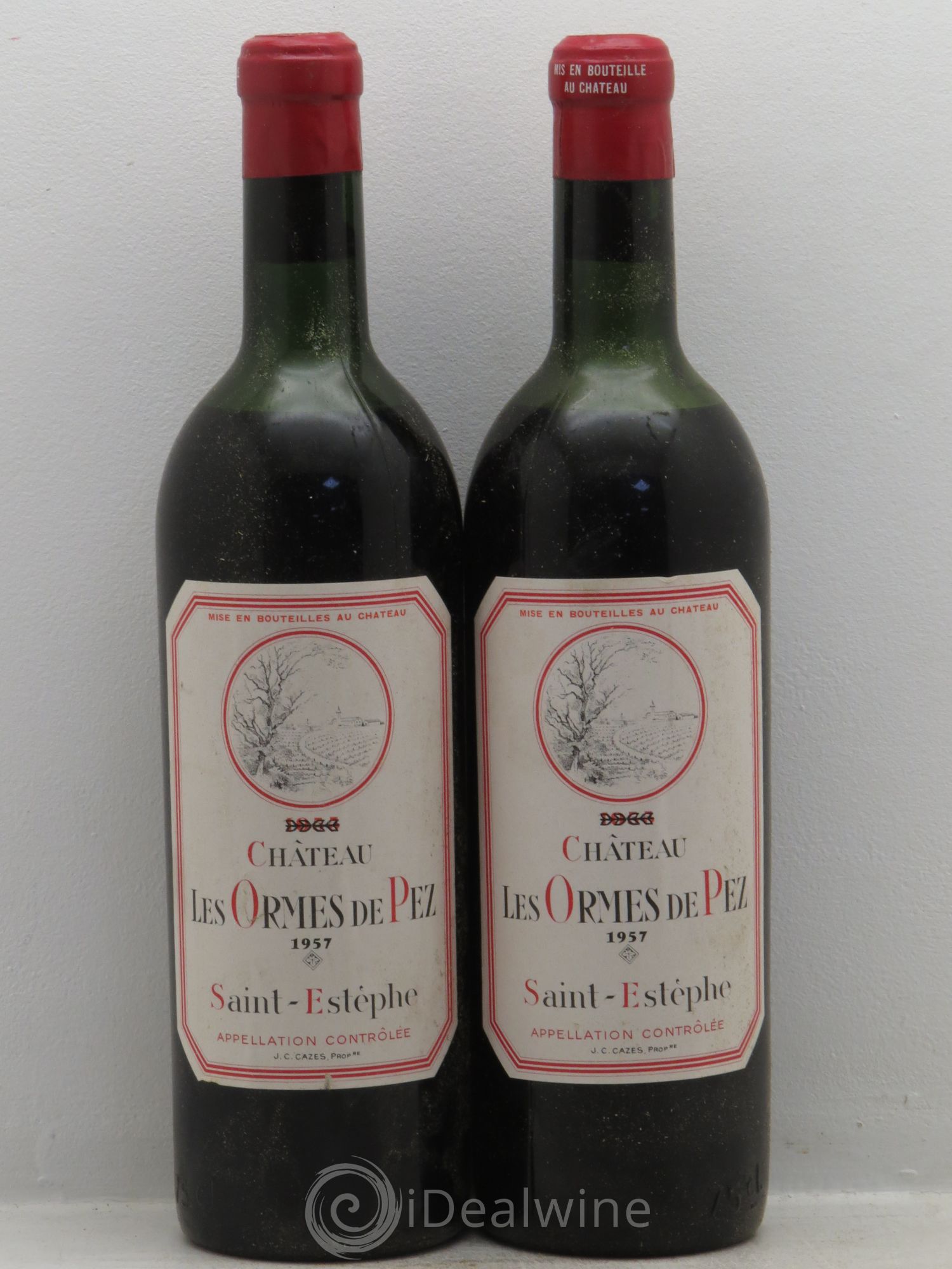 Château les Ormes de Pez 1957 - Lot de 2 bouteilles - 0