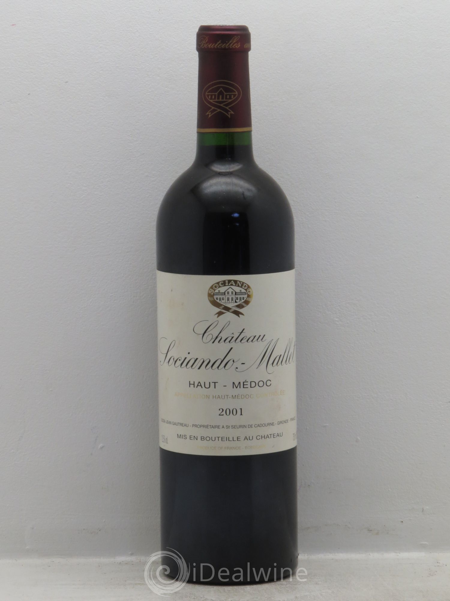 Château Sociando Mallet 2001 - Lot de 6 bouteilles - 0