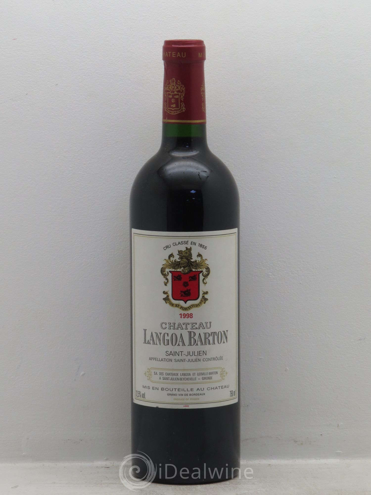 Château Langoa Barton 3ème Grand Cru Classé 1998 - Lot de 1 bouteille - 0
