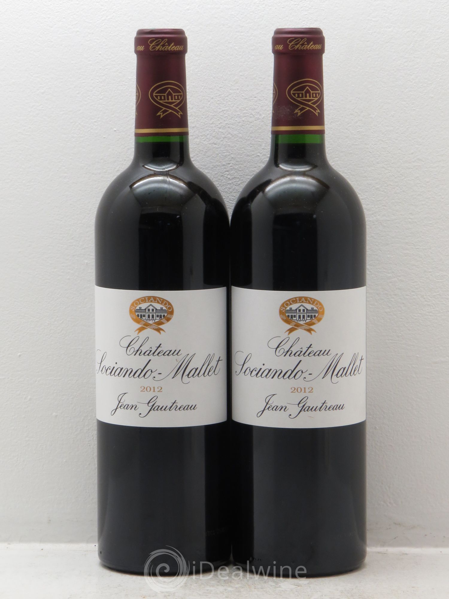 Château Sociando Mallet 2012 - Lot de 2 bouteilles - 0