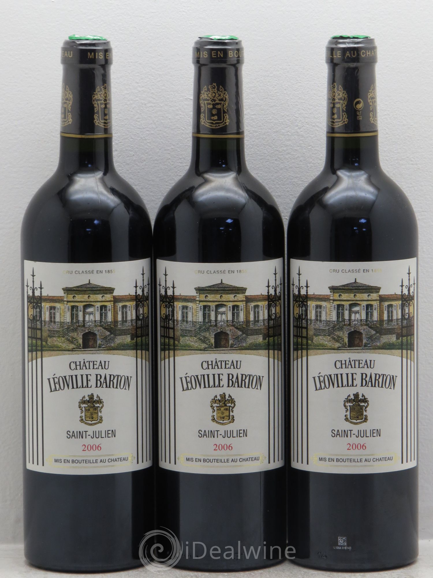 Château Léoville Barton 2ème Grand Cru Classé 2006 - Lot de 3 bouteilles - 0