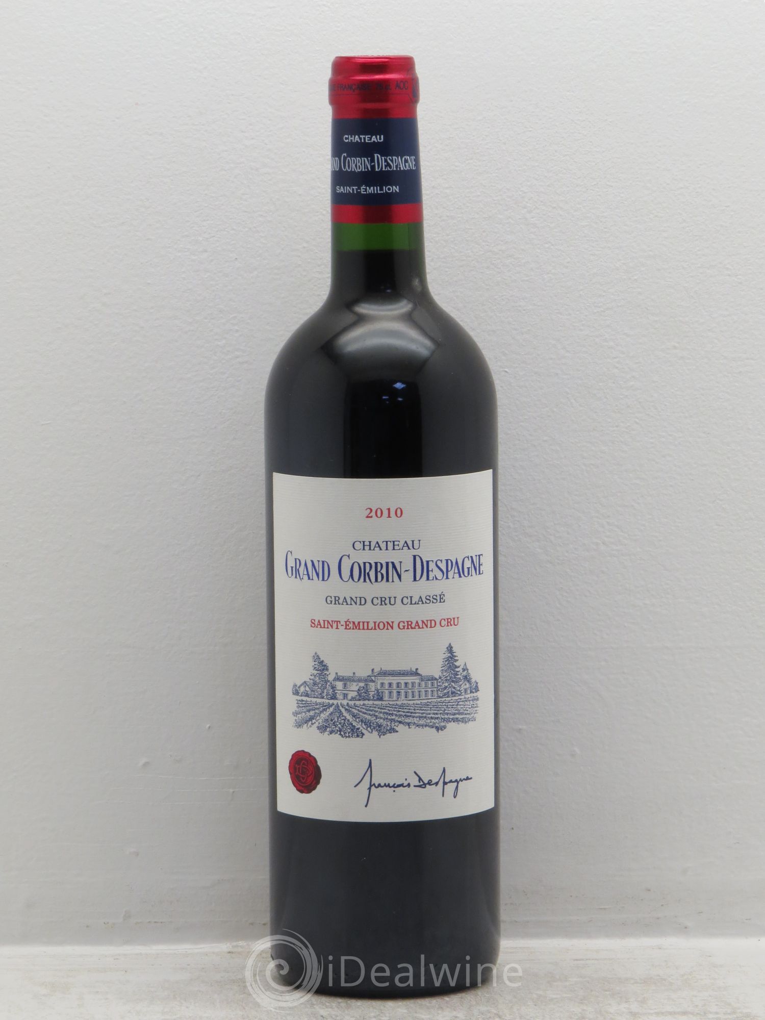 Château Grand Corbin Despagne Grand Cru Classé 2010 - Lot de 1 bouteille - 0