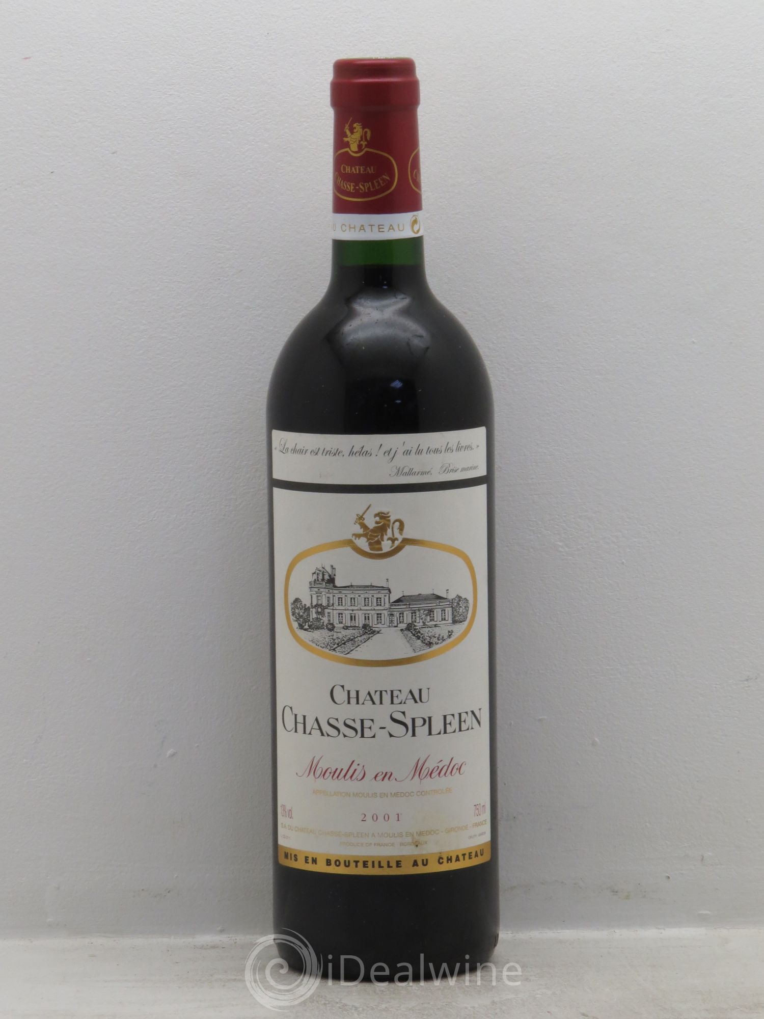 Château Chasse Spleen 2001 - Lot de 1 bouteille - 0