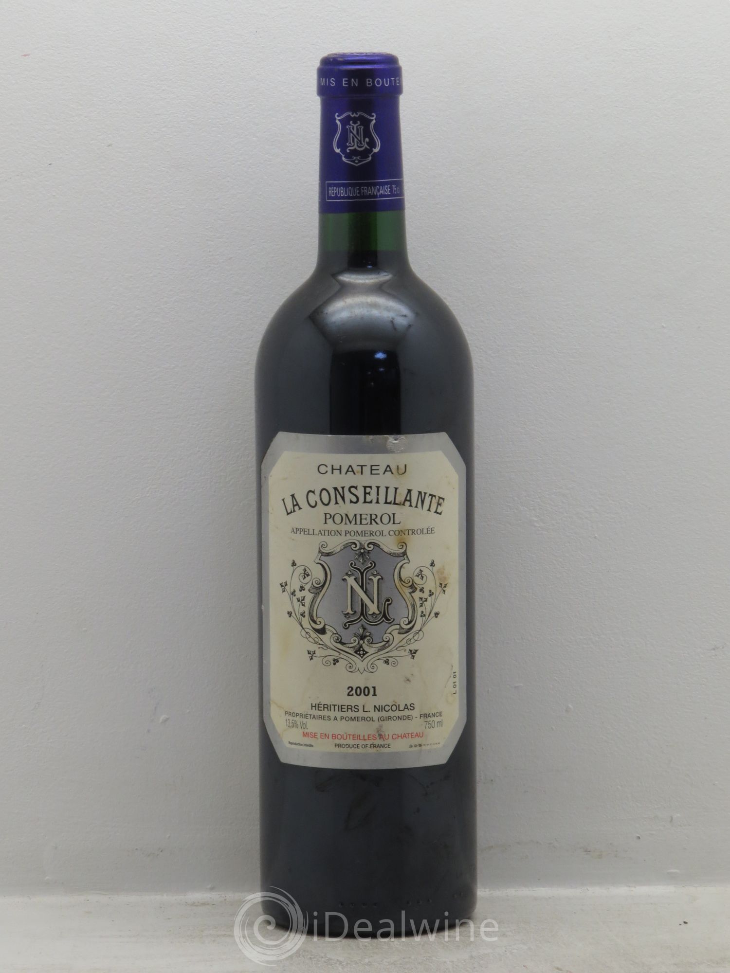 Château la Conseillante 2001 - Lot de 1 bouteille - 0