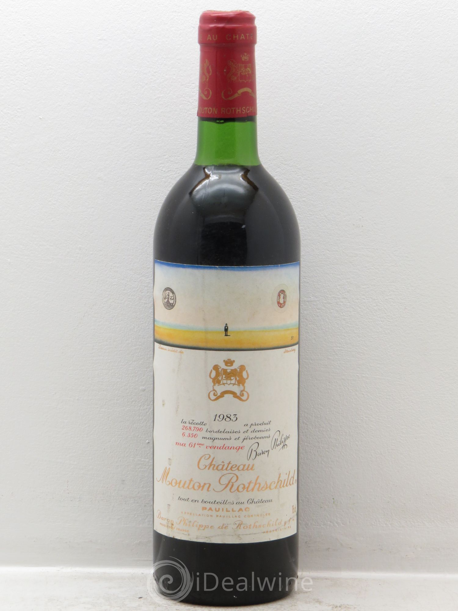 Château Mouton Rothschild 1er Grand Cru Classé 1983 - Lot de 1 bouteille - 0