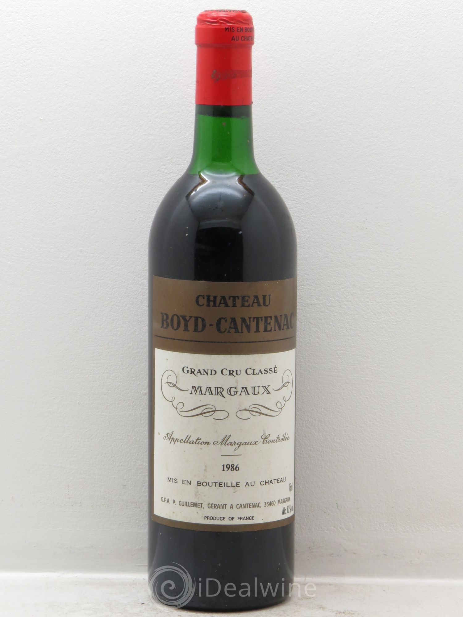Château Boyd Cantenac 3ème Grand Cru Classé 1986 - Lot de 1 bouteille - 0