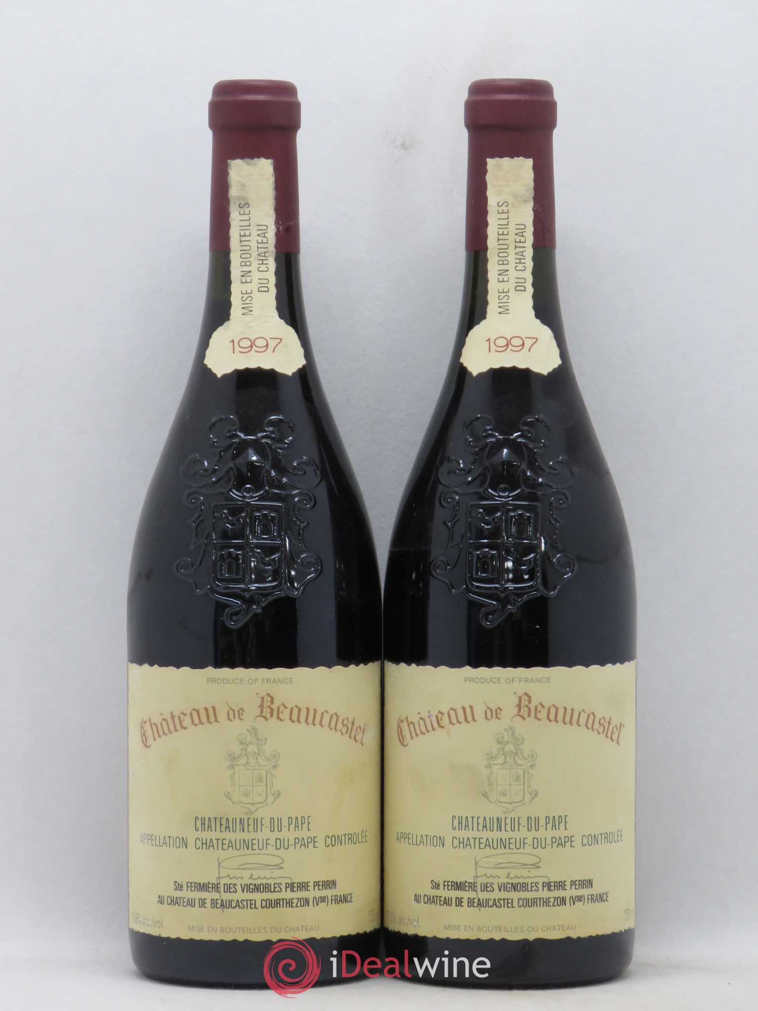 Châteauneuf-du-Pape Château de Beaucastel Famille Perrin 1997 - Lot de 2 bouteilles - 0