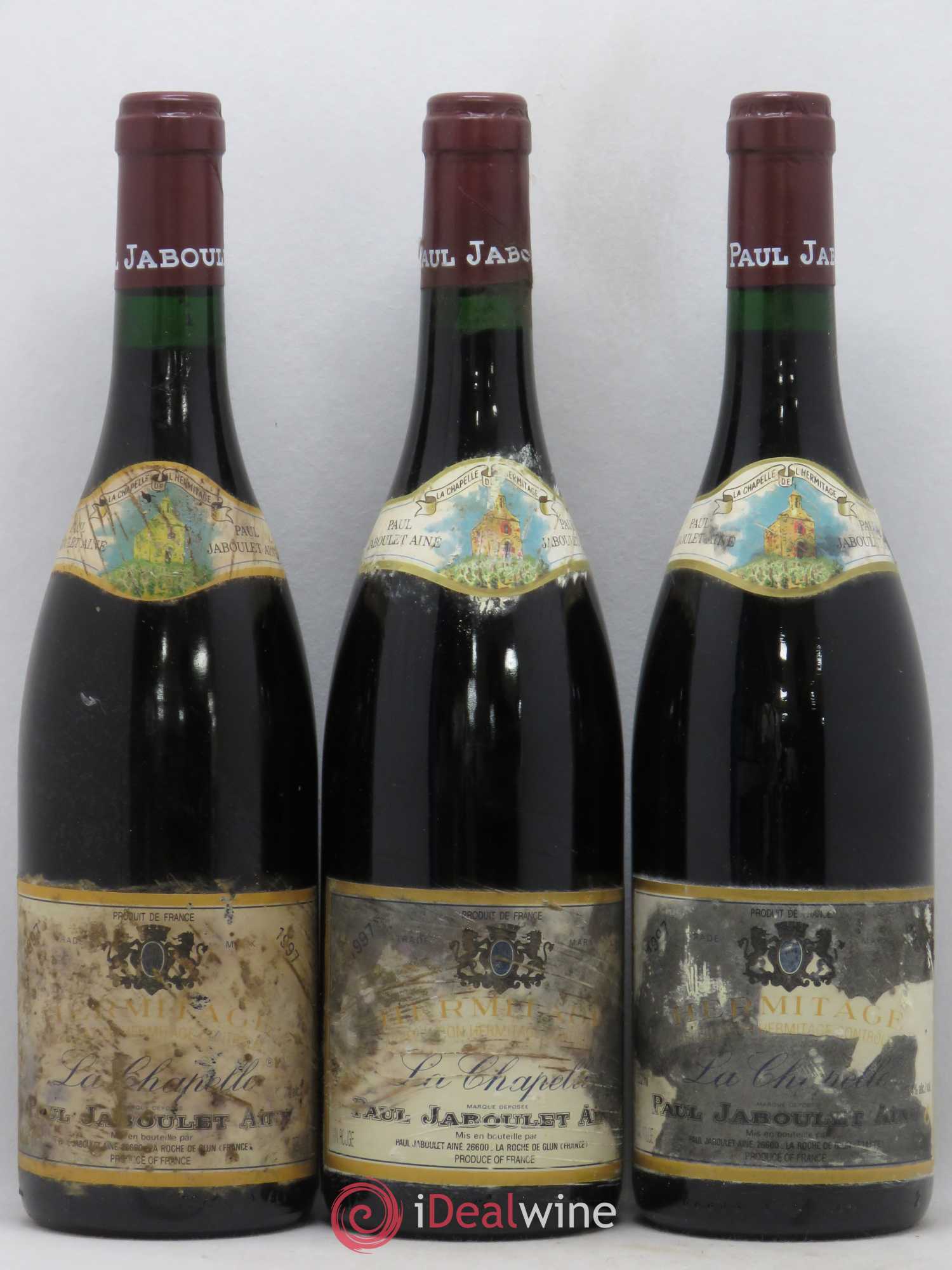Hermitage La Chapelle Paul Jaboulet Ainé 1997 - Lot de 3 bouteilles - 0