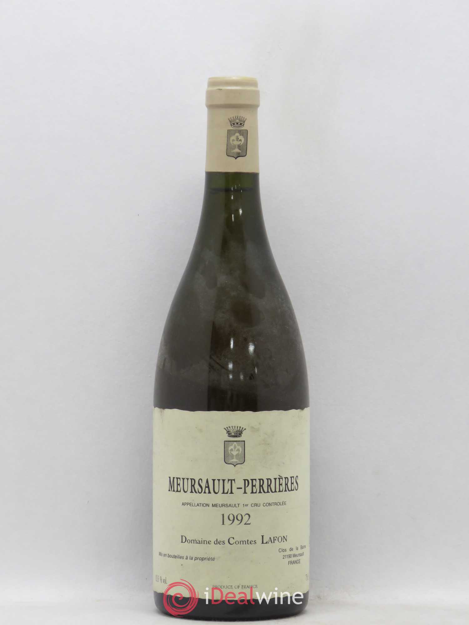Meursault 1er Cru Perrières Comtes Lafon (Domaine des) 1992 - Lot de 1 bouteille - 0
