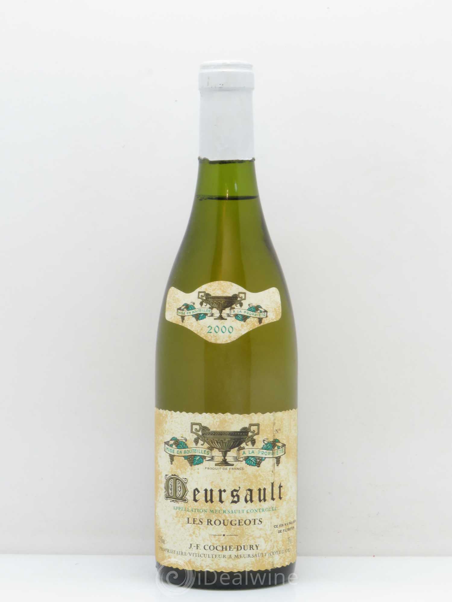 Meursault Les Rougeots Coche Dury (Domaine) 2000 - Lot de 1 bouteille - 0