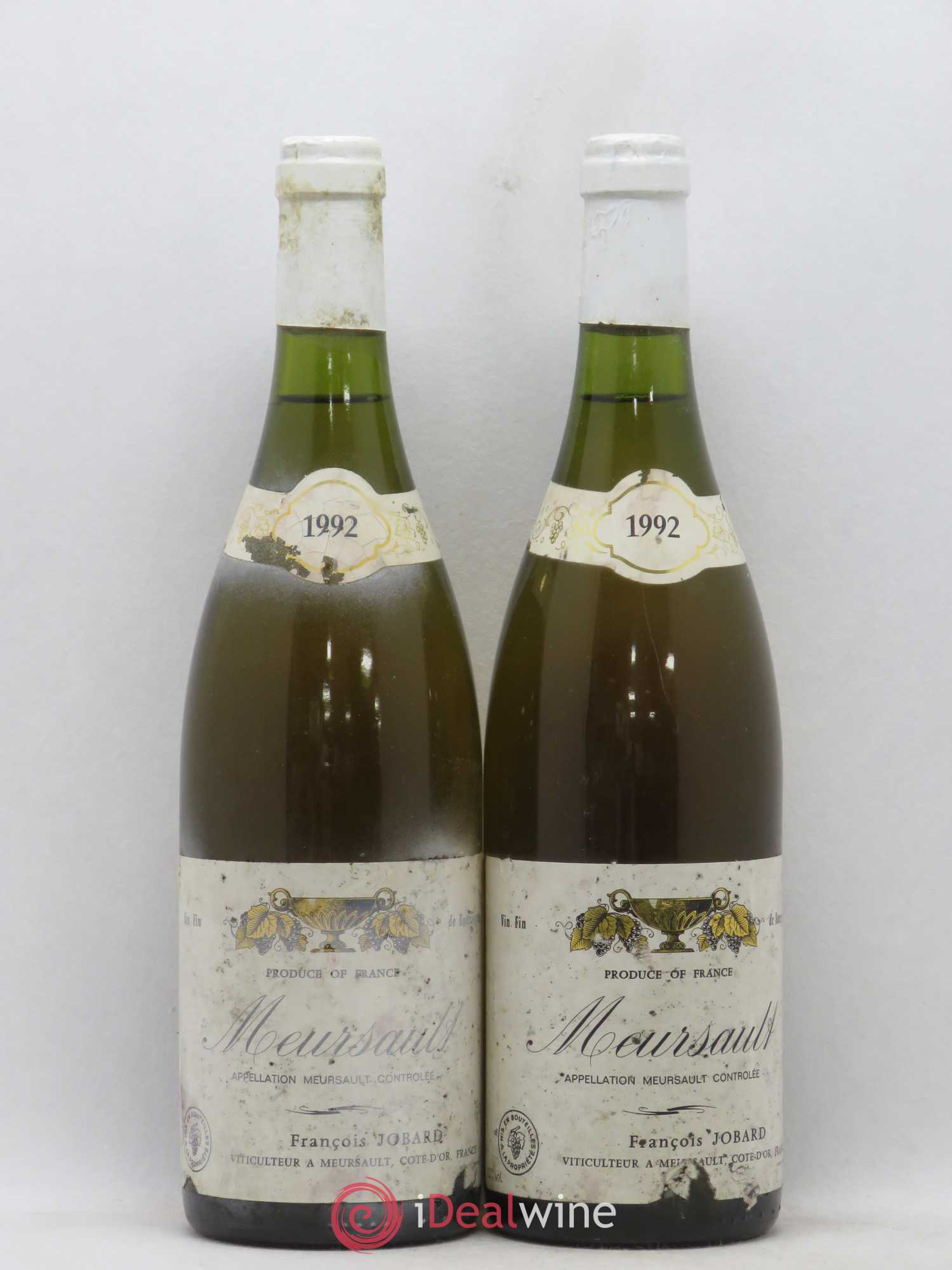 Meursault François Jobard 1992 - Posten von 2 Flaschen - 0