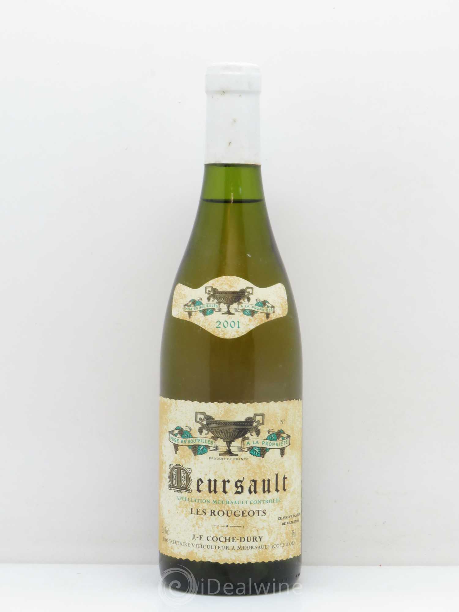 Meursault Les Rougeots Coche Dury (Domaine) 2001 - Lot de 1 bouteille - 0