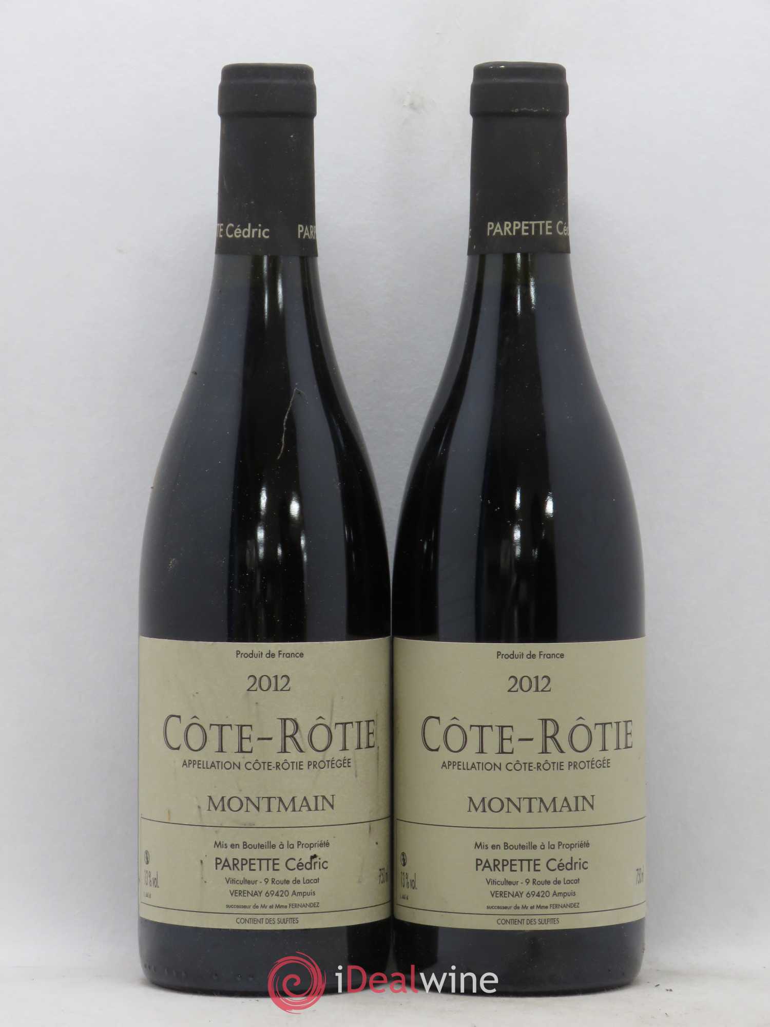 Côte-Rôtie Montmain Cédric Parpette 2012 - Posten von 2 Flaschen - 0