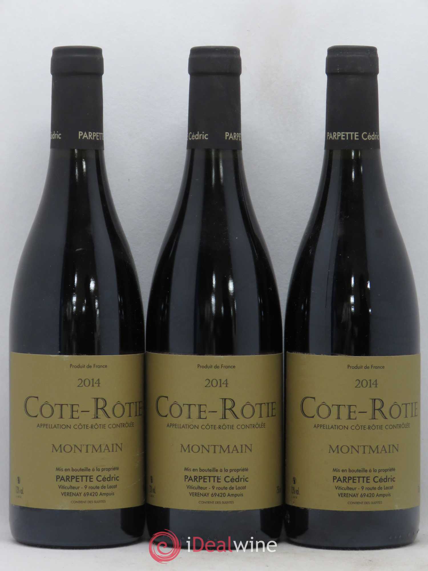 Côte-Rôtie Montmain Cédric Parpette 2014 - Posten von 3 Flaschen - 0
