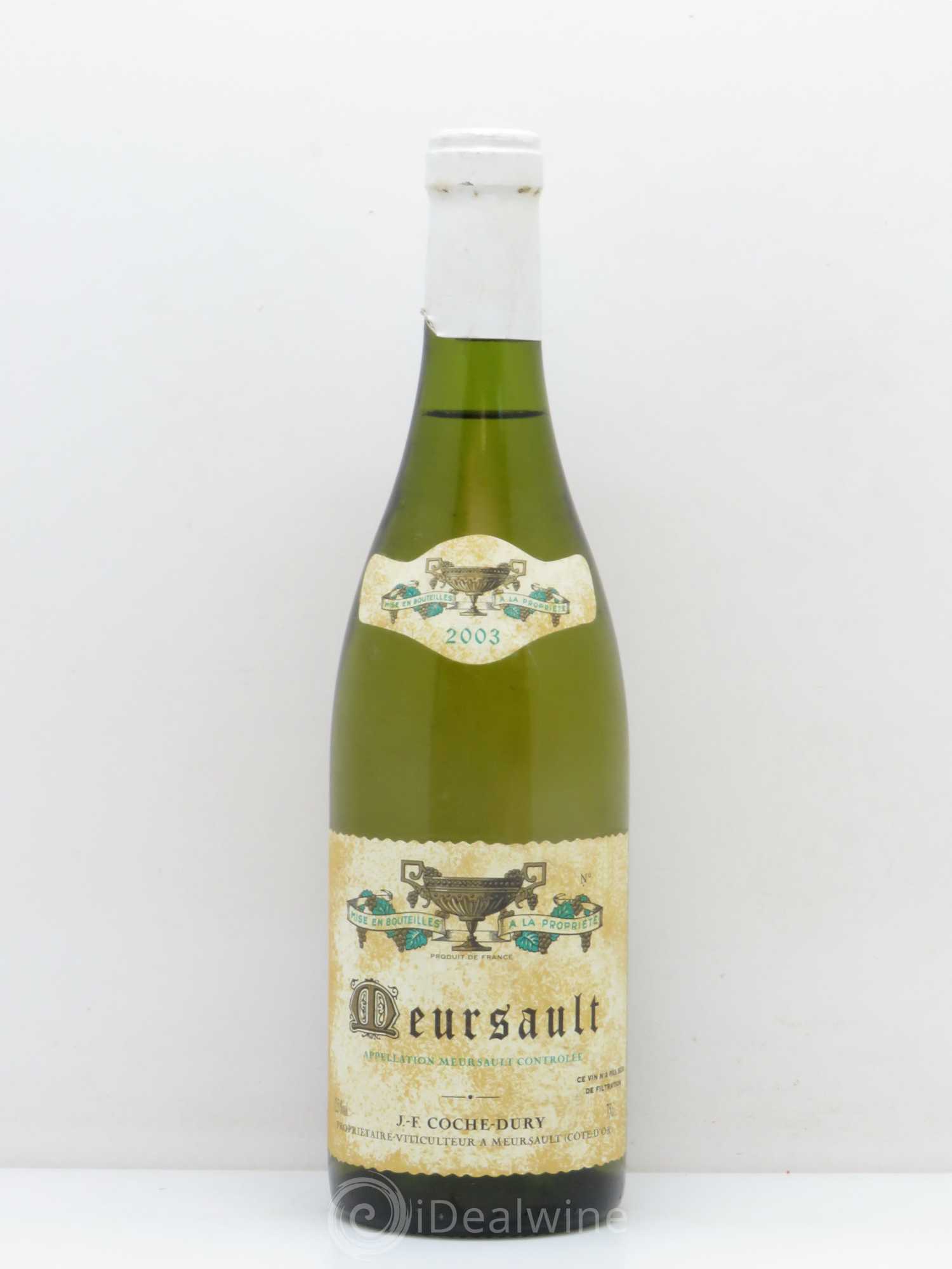 Meursault Coche Dury (Domaine) 2003 - Lot de 1 bouteille - 0
