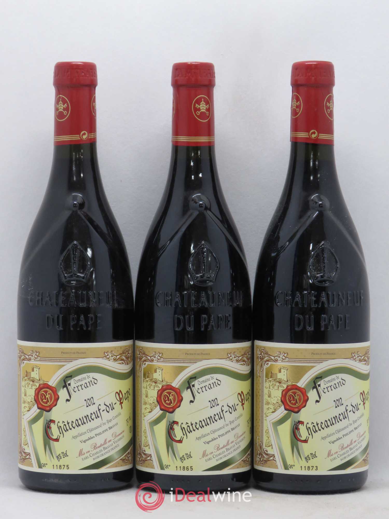 Châteauneuf-du-Pape Domaine de Ferrand 2012 - Lot de 3 bouteilles - 0