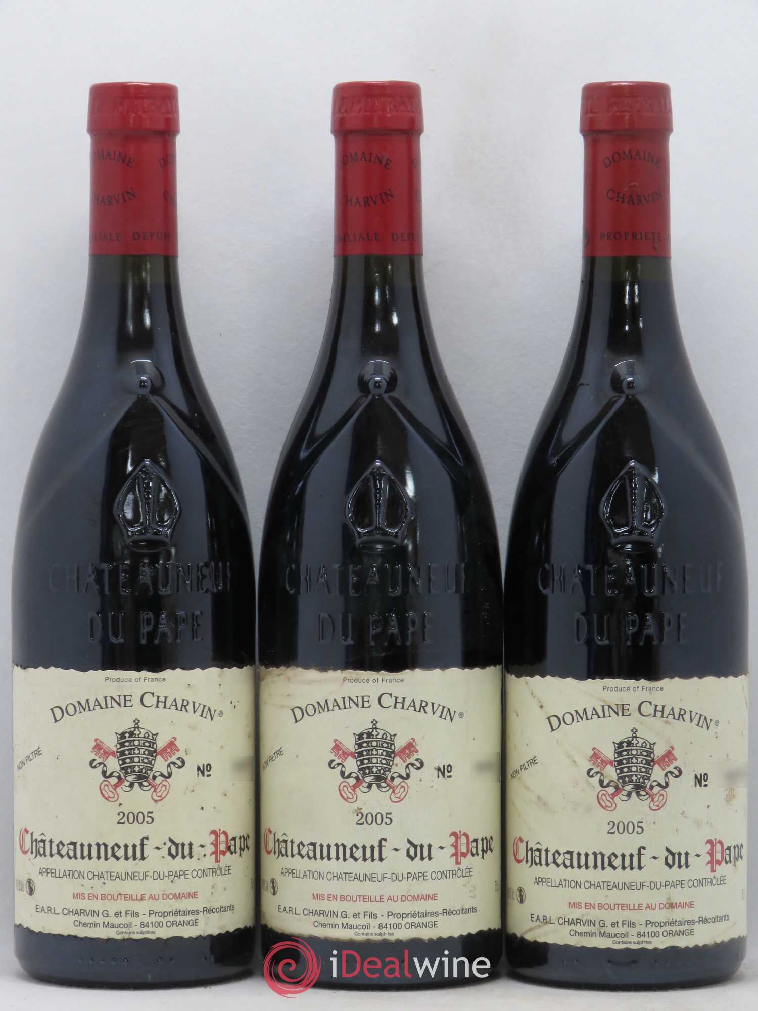 Châteauneuf-du-Pape Charvin (Domaine) 2005 - Lot de 3 bouteilles - 0