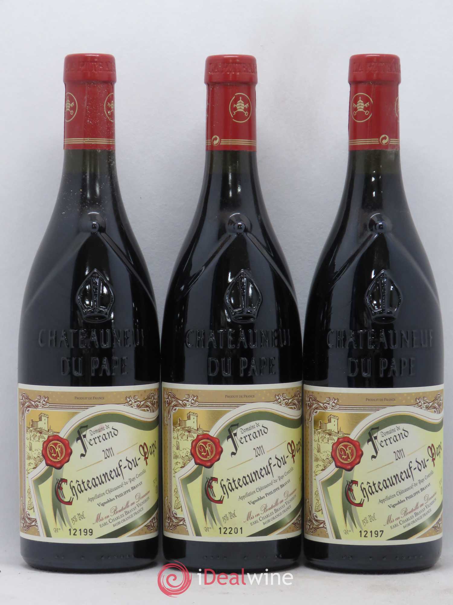 Châteauneuf-du-Pape Domaine de Ferrand 2011 - Lot de 3 bouteilles - 0