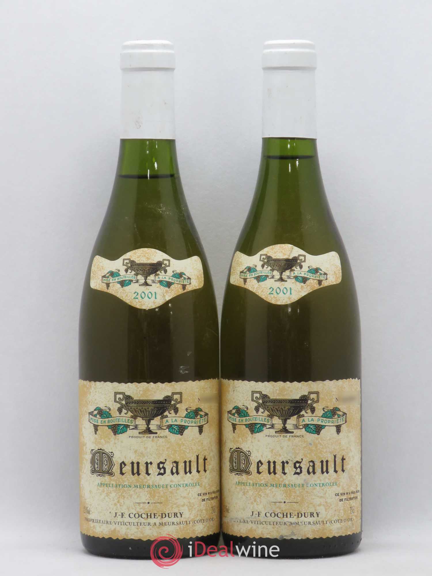 Meursault Coche Dury (Domaine) 2001 - Lot de 2 bouteilles - 0