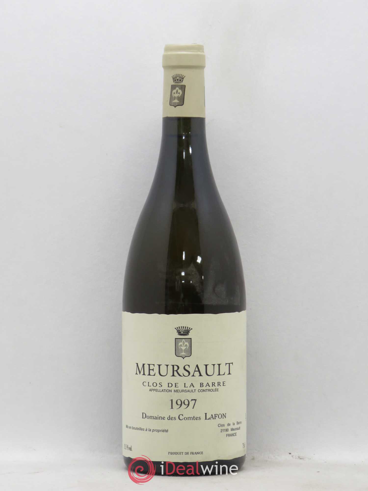 Meursault Clos de la Barre Comtes Lafon (Domaine des) 1997 - Lot de 1 bouteille - 0