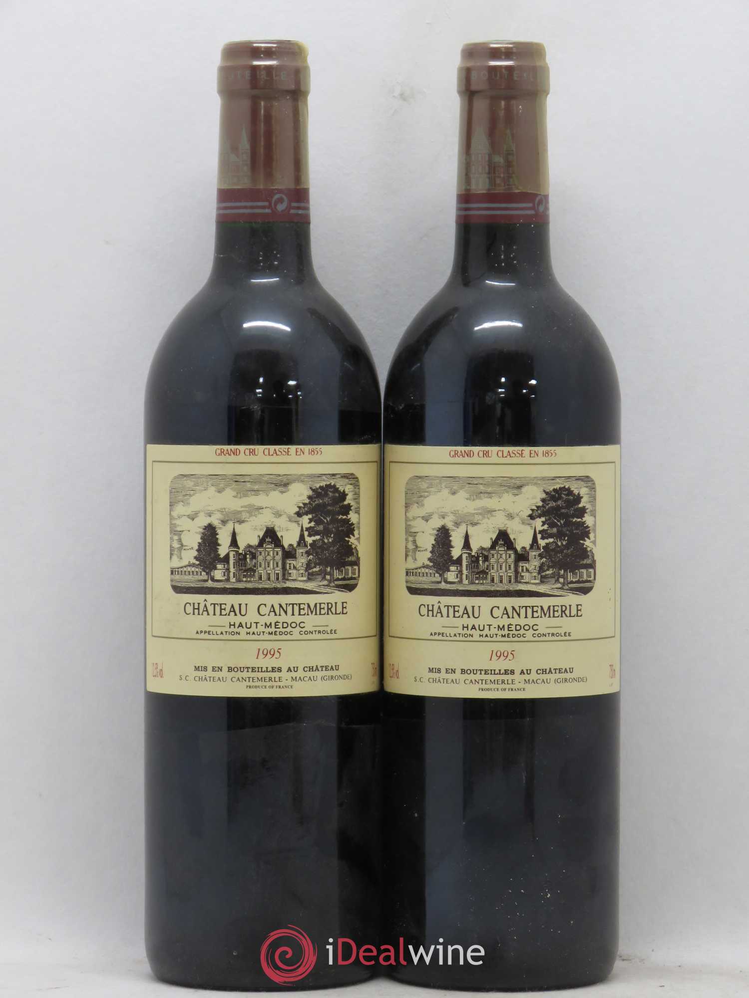 Château Cantemerle 5ème Grand Cru Classé 1995 - Lot de 2 bouteilles - 0