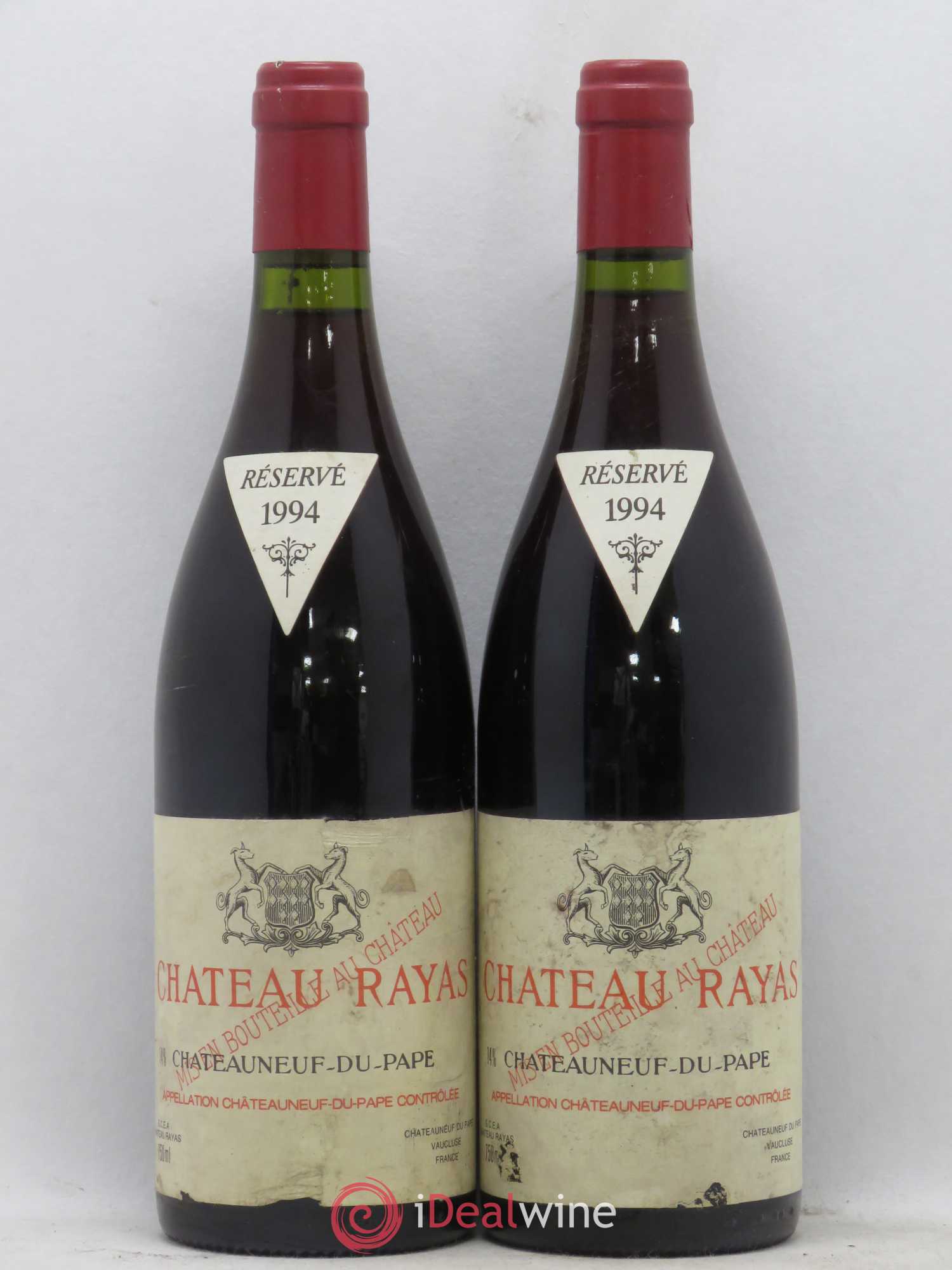 Châteauneuf-du-Pape Château Rayas Emmanuel Reynaud 1994 - Lot de 2 bouteilles - 0