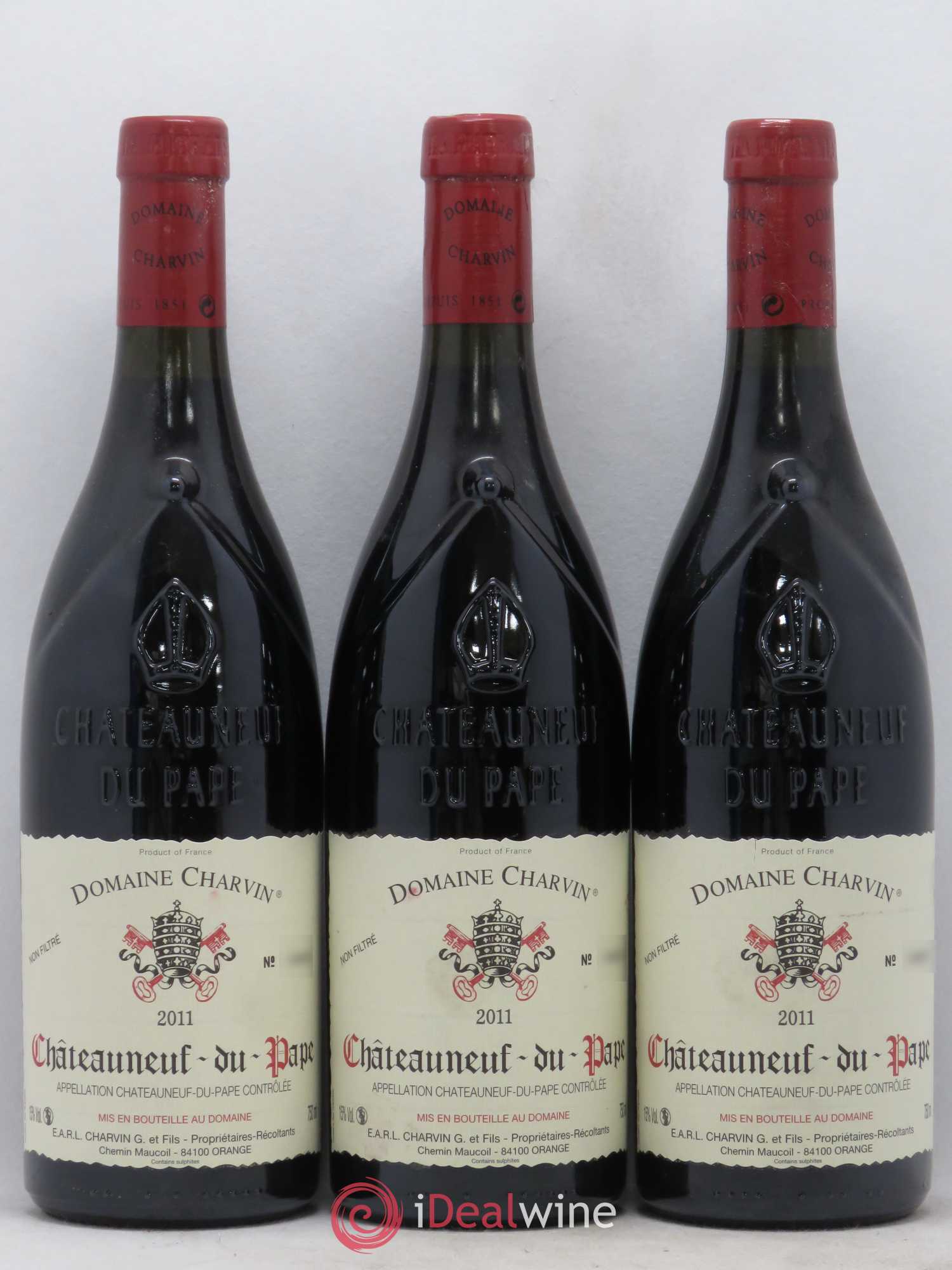 Châteauneuf-du-Pape Charvin (Domaine) 2011 - Lot de 3 bouteilles - 0