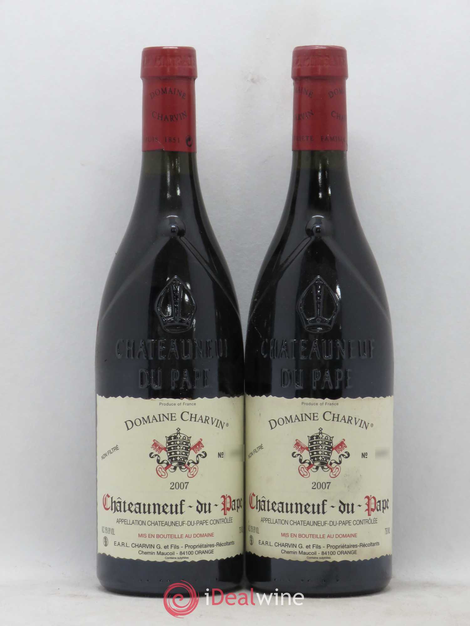 Châteauneuf-du-Pape Charvin (Domaine) 2007 - Lot de 2 bouteilles - 0