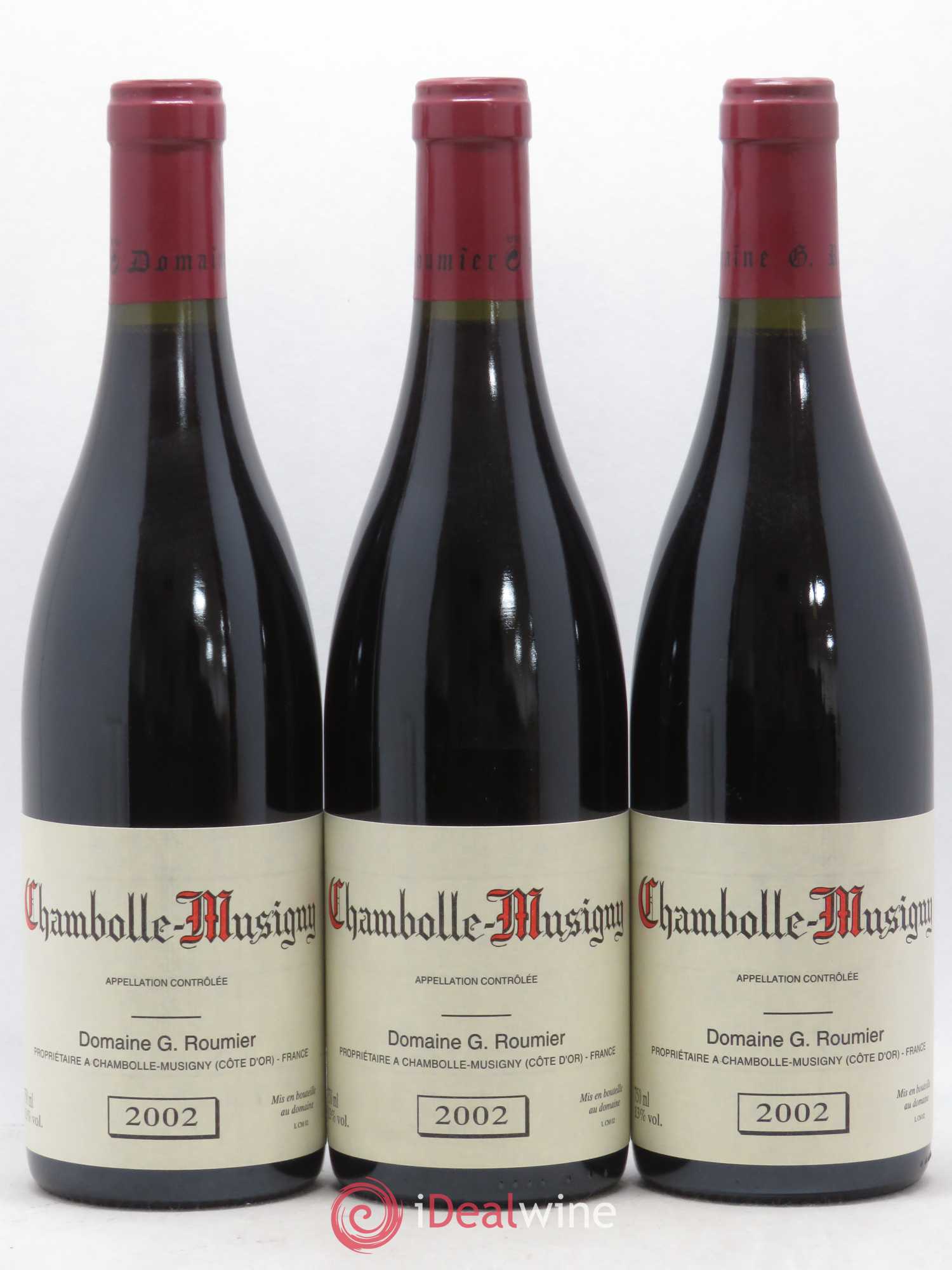 Chambolle-Musigny Georges Roumier (Domaine) 2002 - Lot de 3 bouteilles - 0