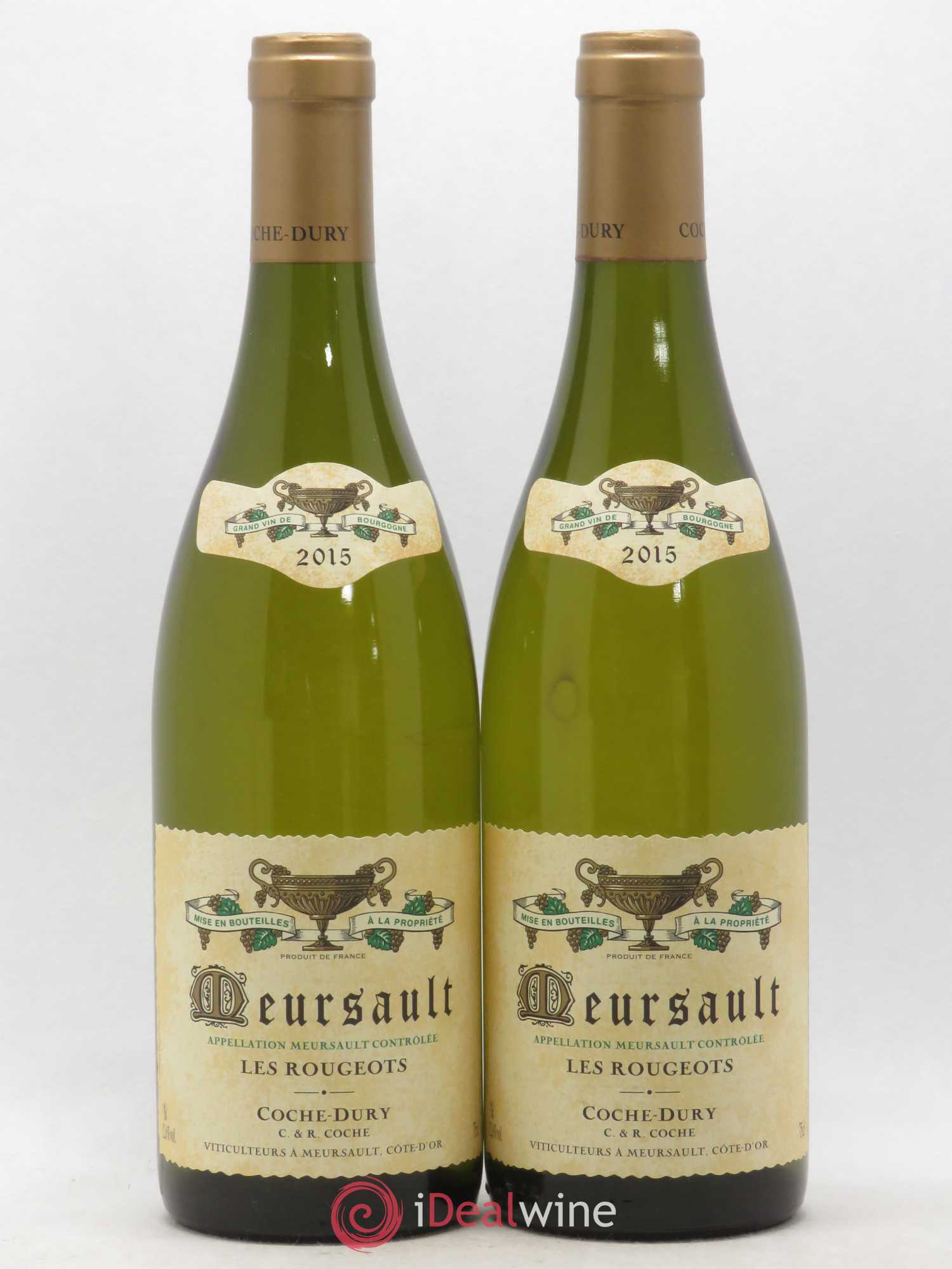 Meursault Les Rougeots Coche Dury (Domaine) 2015 - Lot de 2 bouteilles - 0