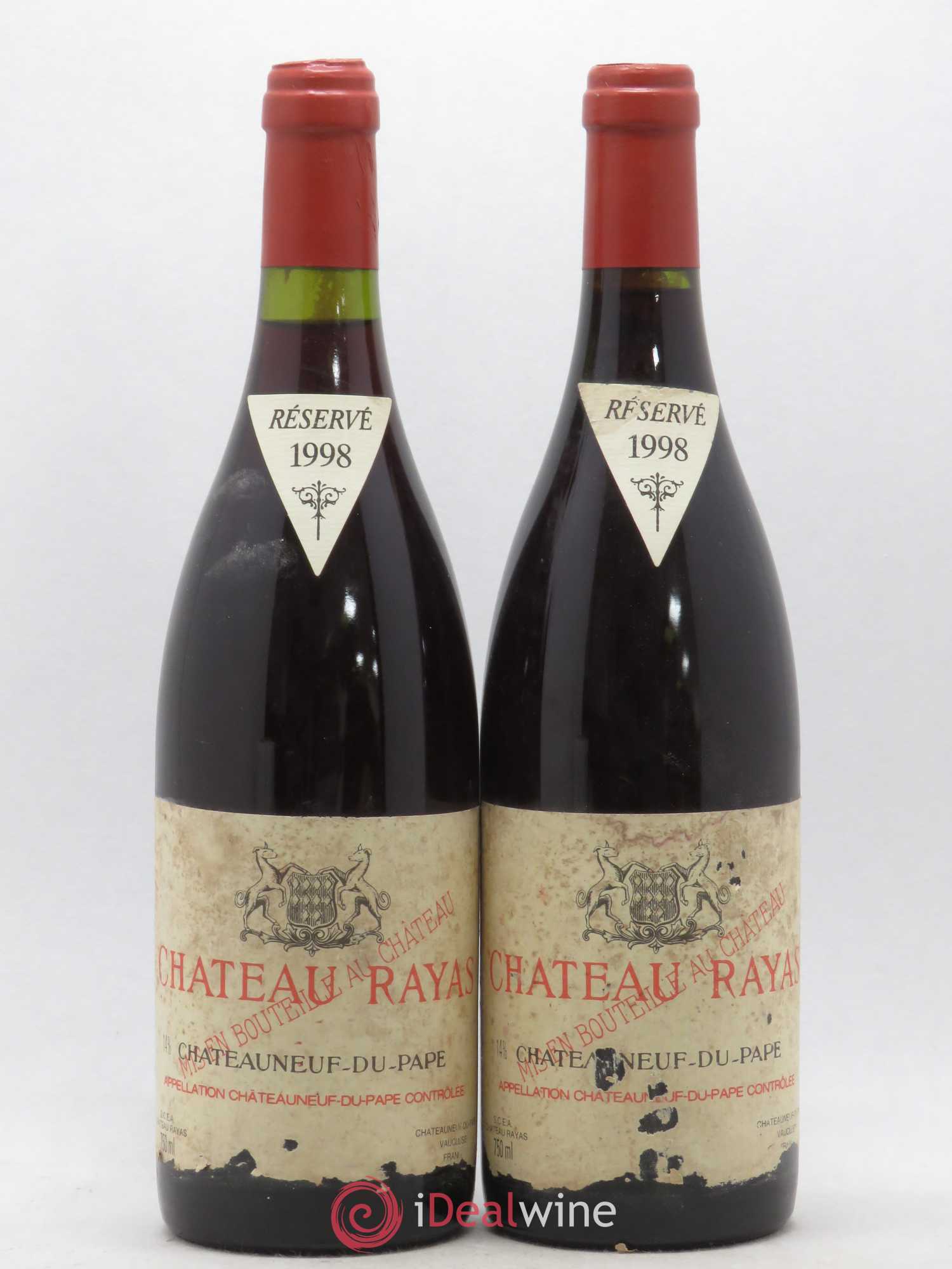 Châteauneuf-du-Pape Château Rayas Emmanuel Reynaud 1998 - Lot de 2 bouteilles - 0