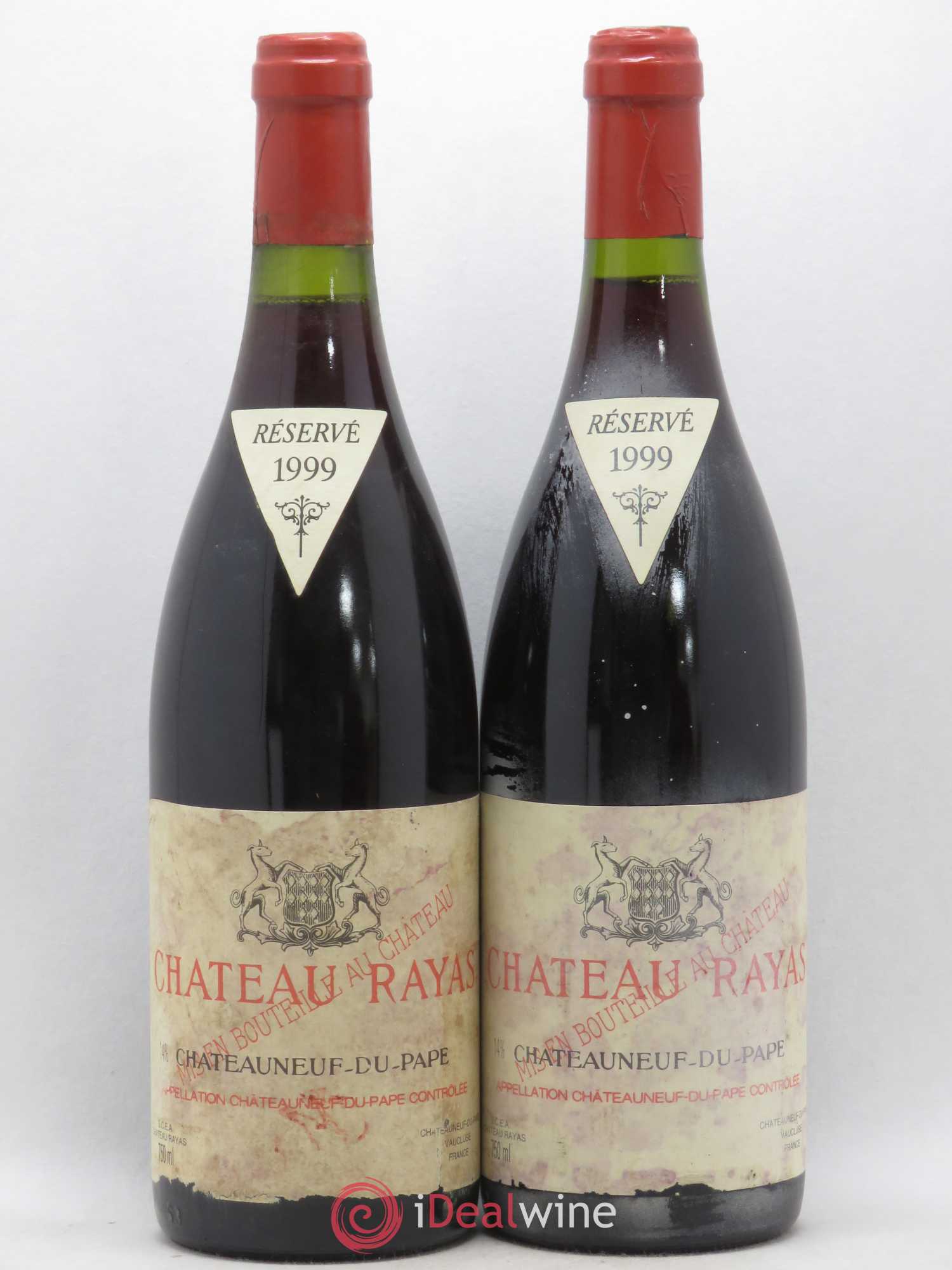 Châteauneuf-du-Pape Château Rayas Emmanuel Reynaud 1999 - Lot de 2 bouteilles - 0