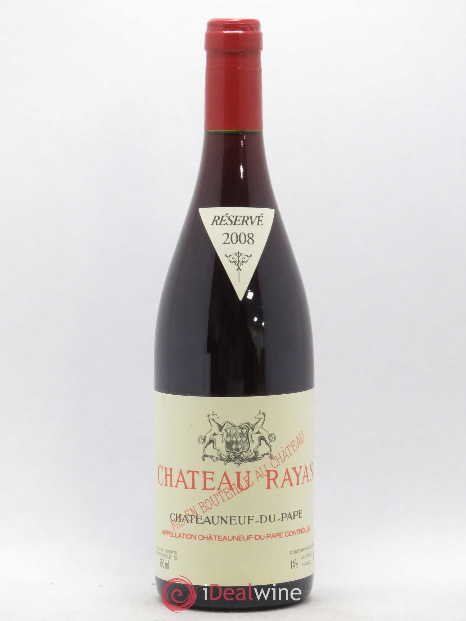 Châteauneuf-du-Pape Château Rayas Emmanuel Reynaud 2008 - Lot de 1 bouteille - 0