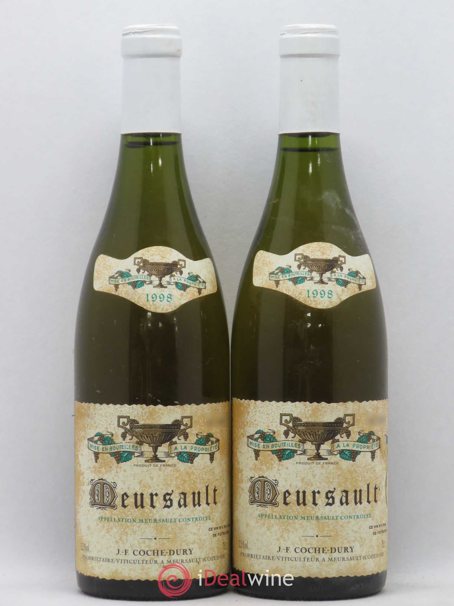Meursault Coche Dury (Domaine) 1998 - Lot de 2 bouteilles - 0