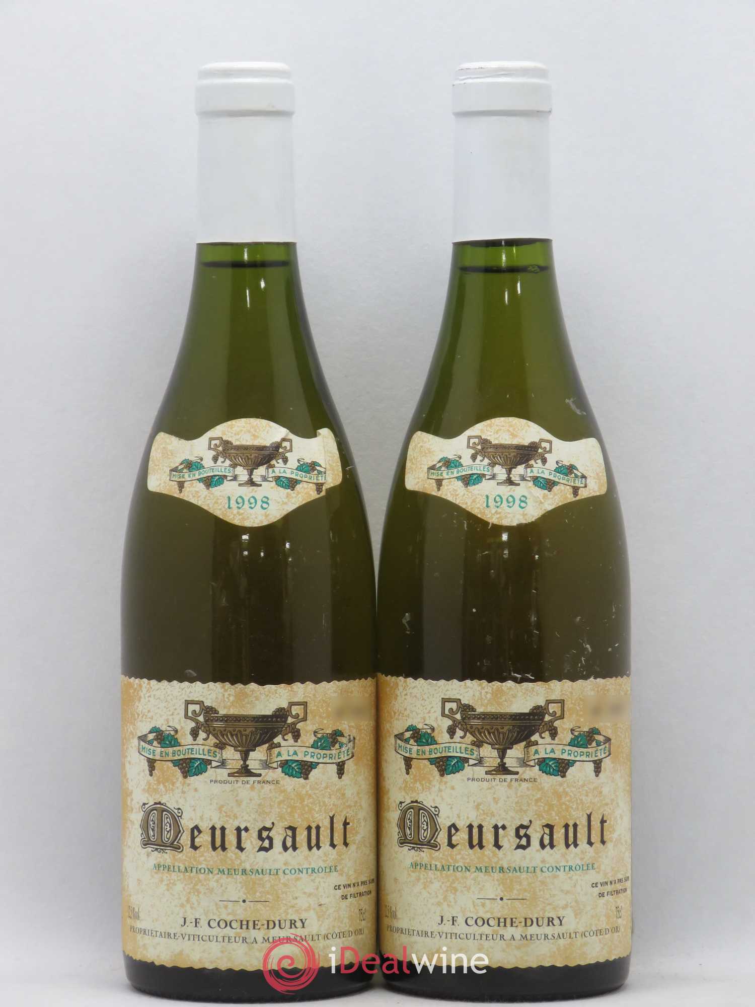 Meursault Coche Dury (Domaine) 1998 - Lot de 2 bouteilles - 0