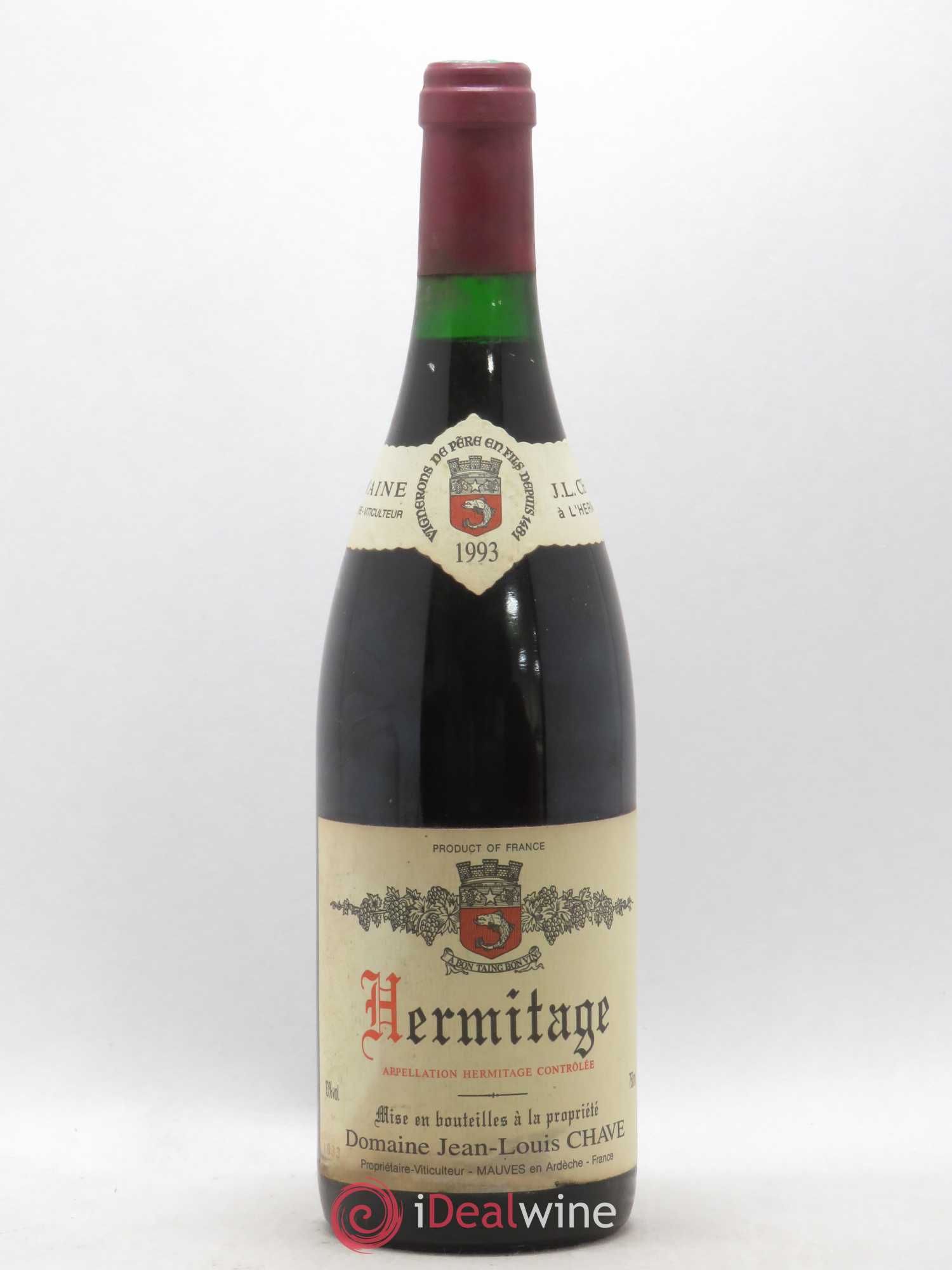 Hermitage Jean-Louis Chave 1993 - Lot de 1 bouteille - 0