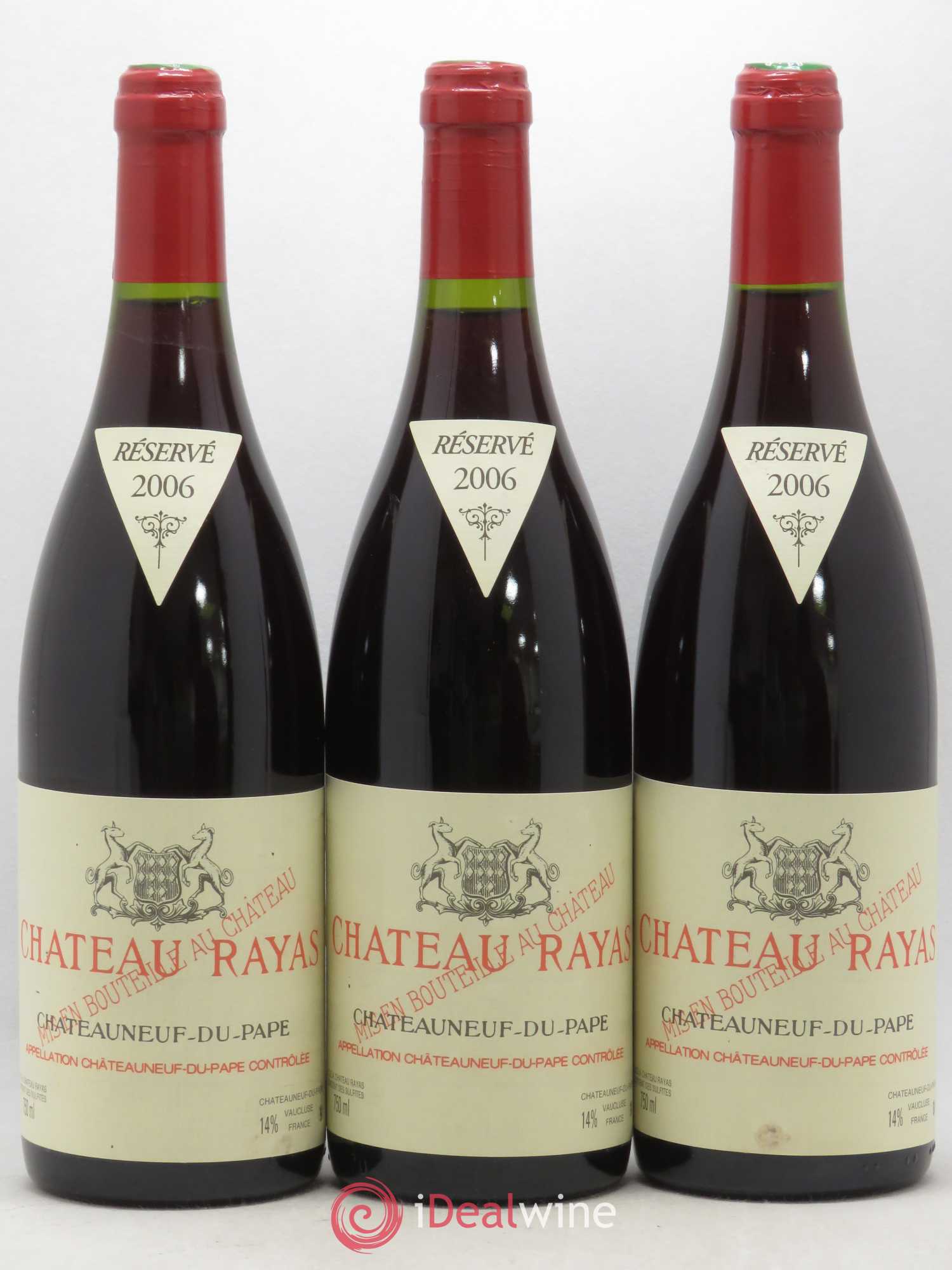 Châteauneuf-du-Pape Château Rayas Emmanuel Reynaud 2006 - Lot de 3 bouteilles - 0