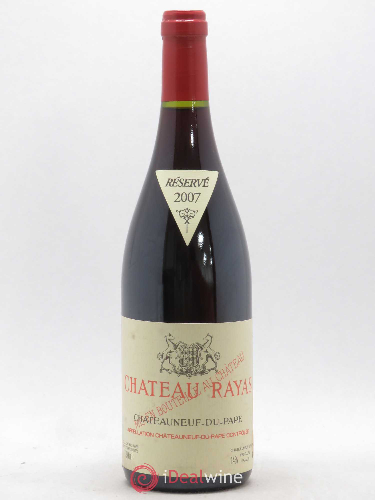 Châteauneuf-du-Pape Château Rayas Emmanuel Reynaud 2007 - Lot de 1 bouteille - 0