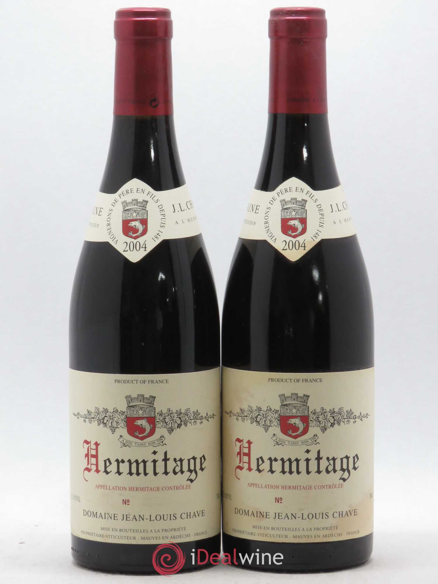 Hermitage Jean-Louis Chave 2004 - Lot de 2 bouteilles - 0