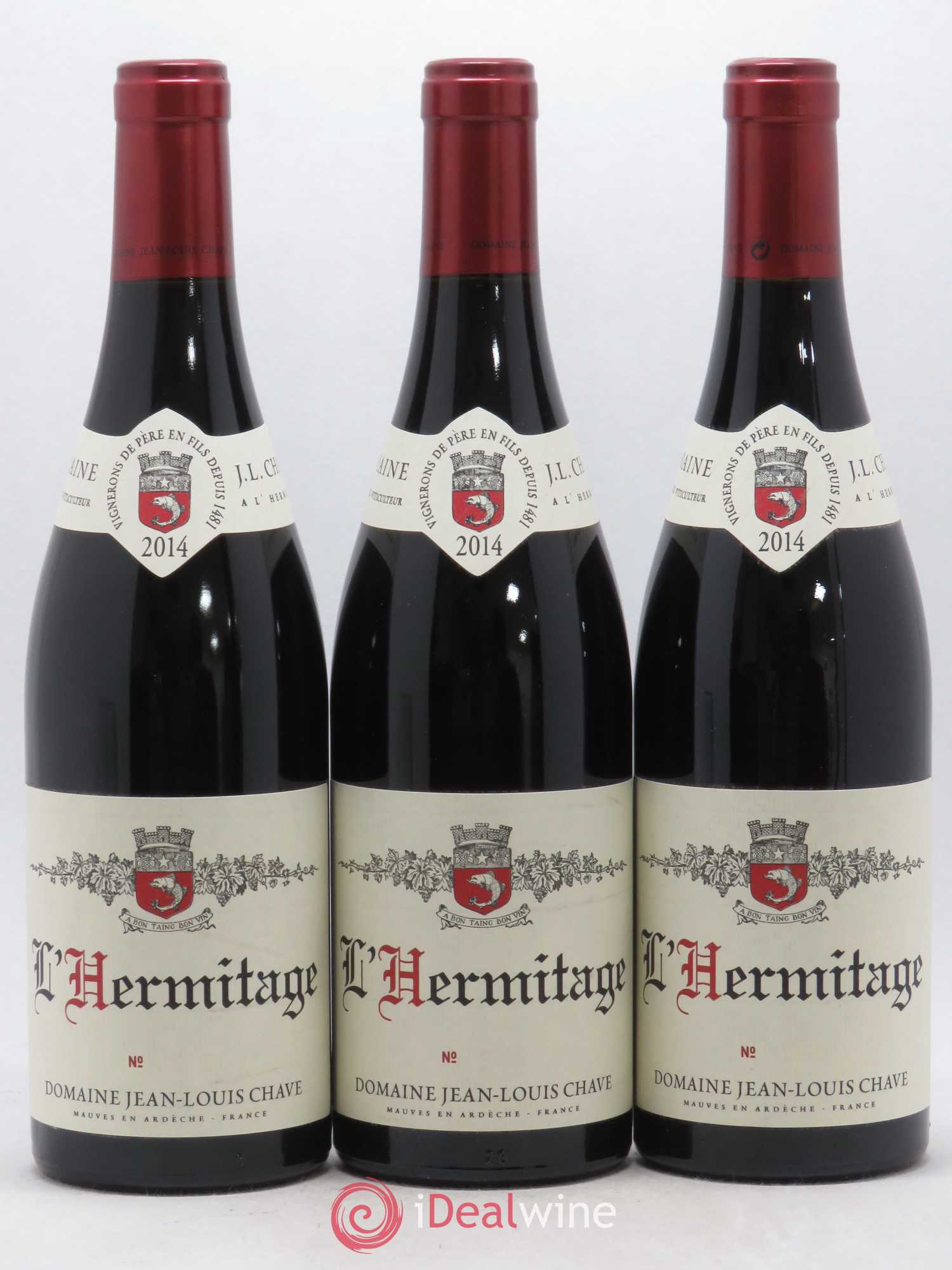 Hermitage Jean-Louis Chave 2014 - Lot de 3 bouteilles - 0