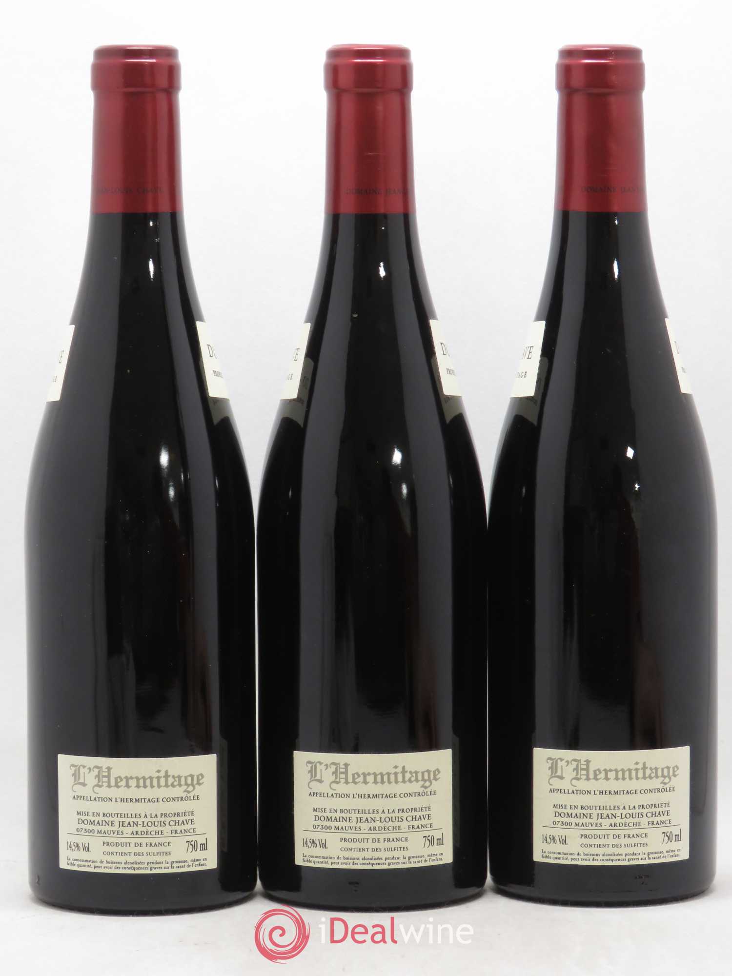 Hermitage Jean-Louis Chave 2015 - Lot de 3 bouteilles - 1