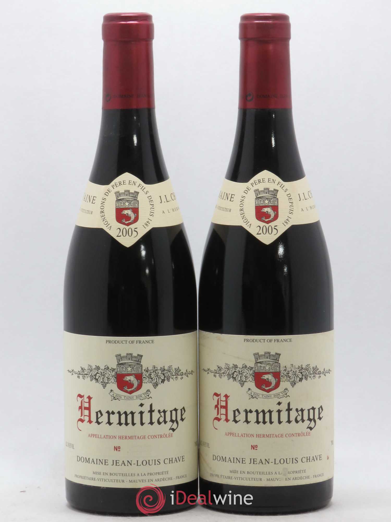 Hermitage Jean-Louis Chave 2005 - Lot de 2 bouteilles - 0