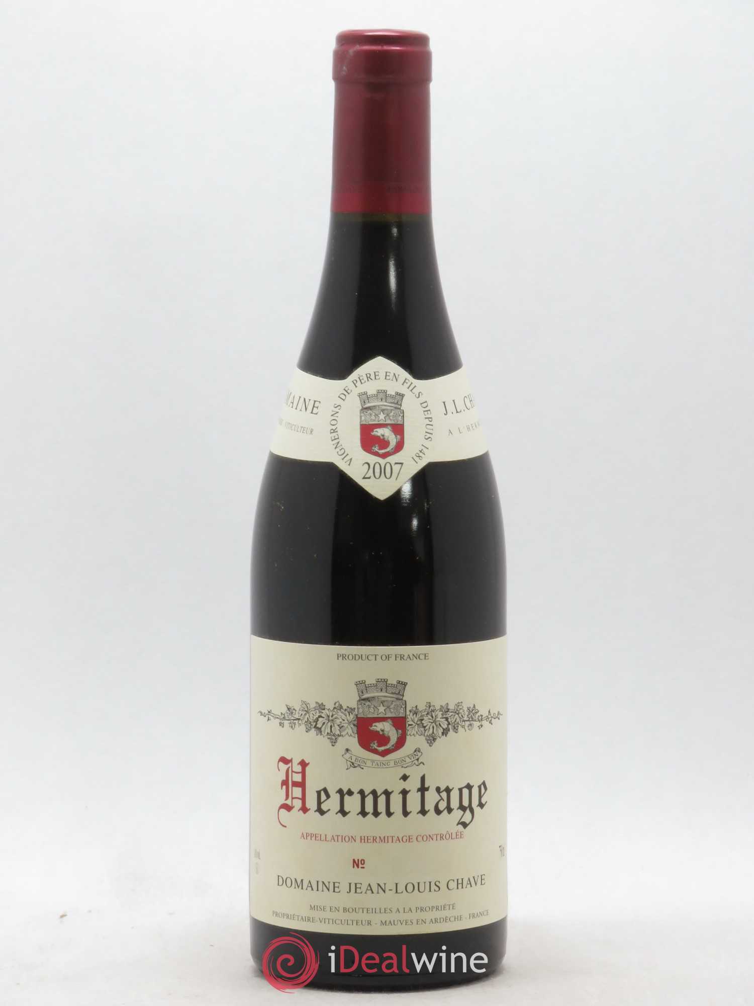 Hermitage Jean-Louis Chave 2007 - Lot de 1 bouteille - 0