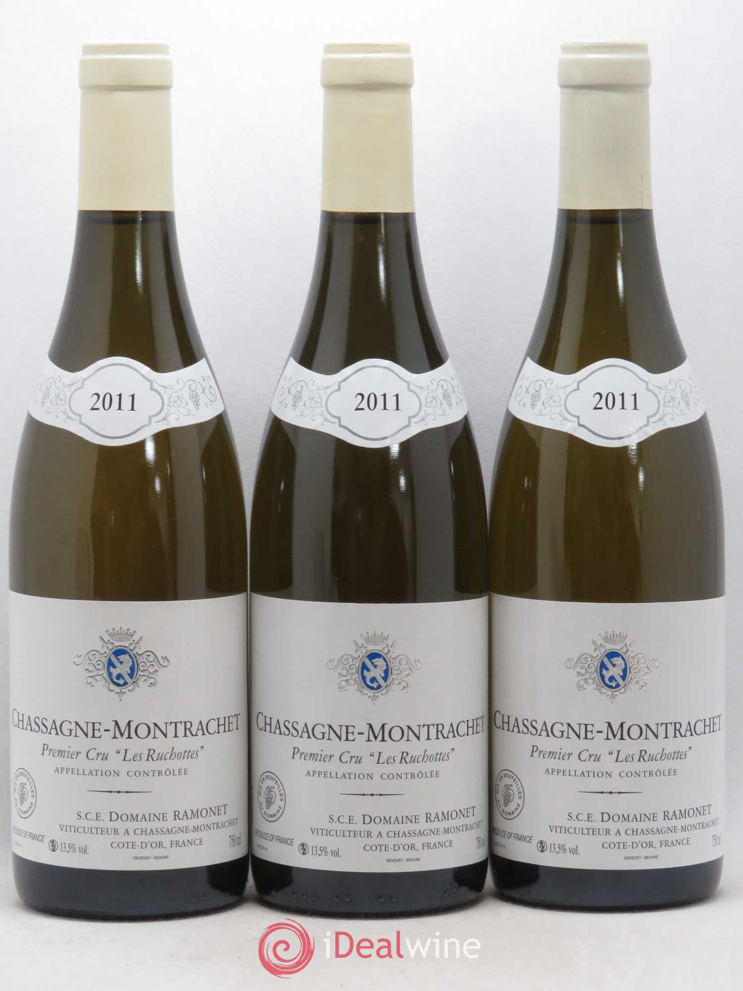 Chassagne-Montrachet 1er Cru Les Ruchottes Ramonet (Domaine) 2011 - Lot de 3 bouteilles - 0